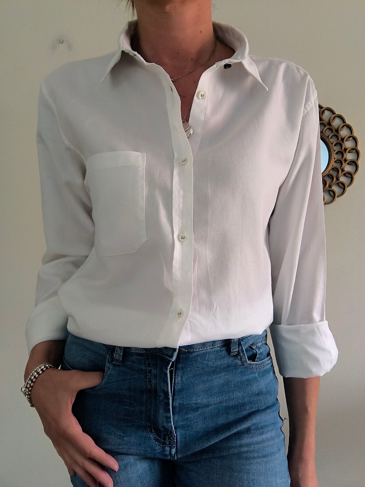 Camicia cotone bianco Blocco 11