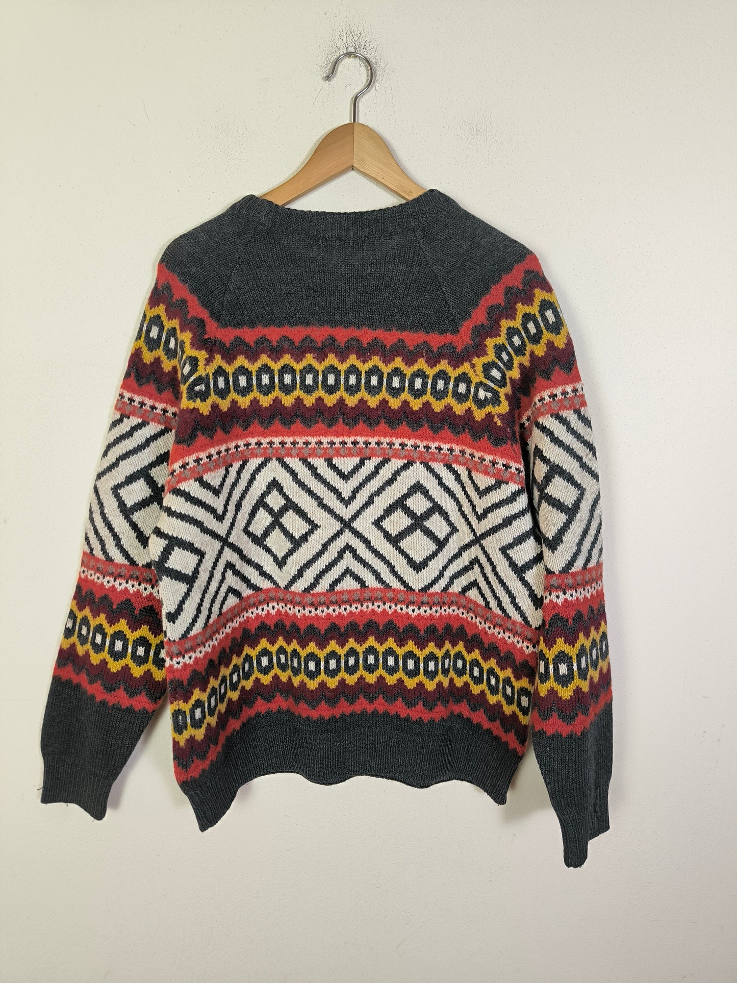 Maglione in lana Motor Oil unisex colorato