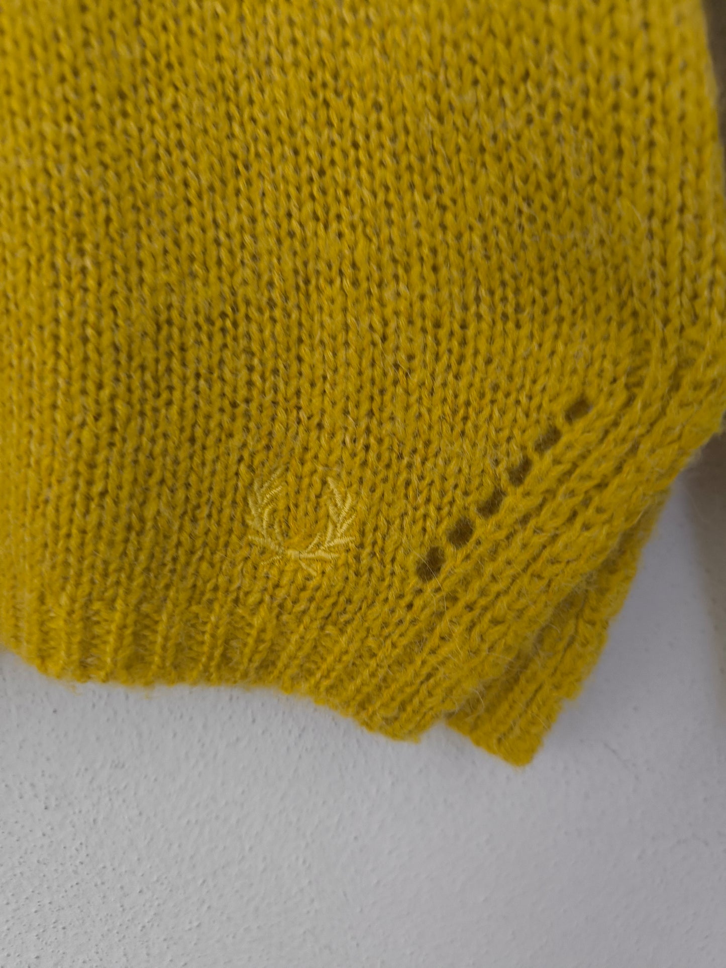 Fred Perry maglioncino senape tg M