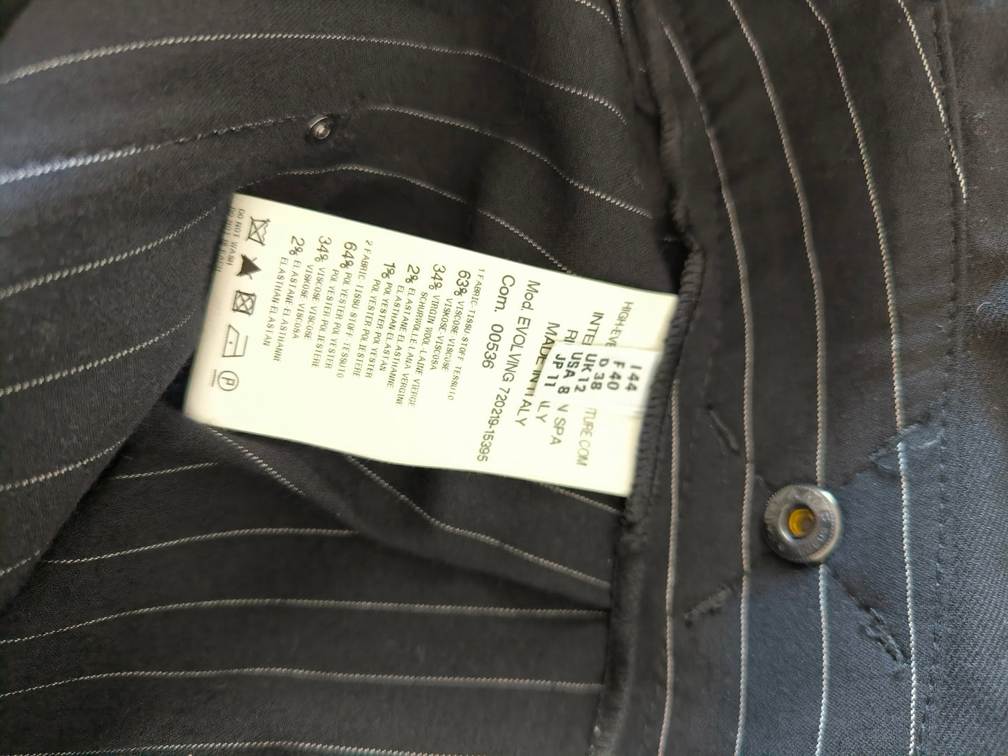 Gonna pantalone gessata High-Everywaycouture.com