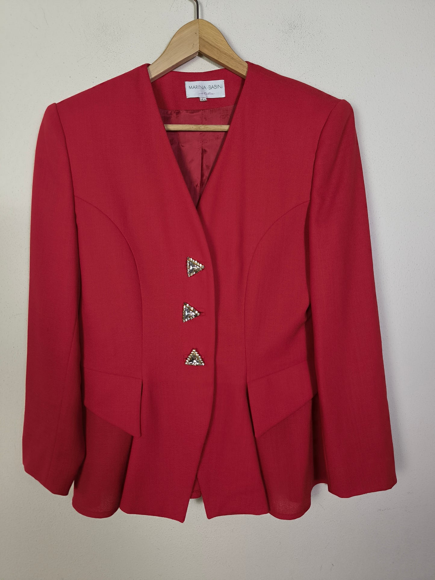 Blazer Marina Babini rosso tg 42