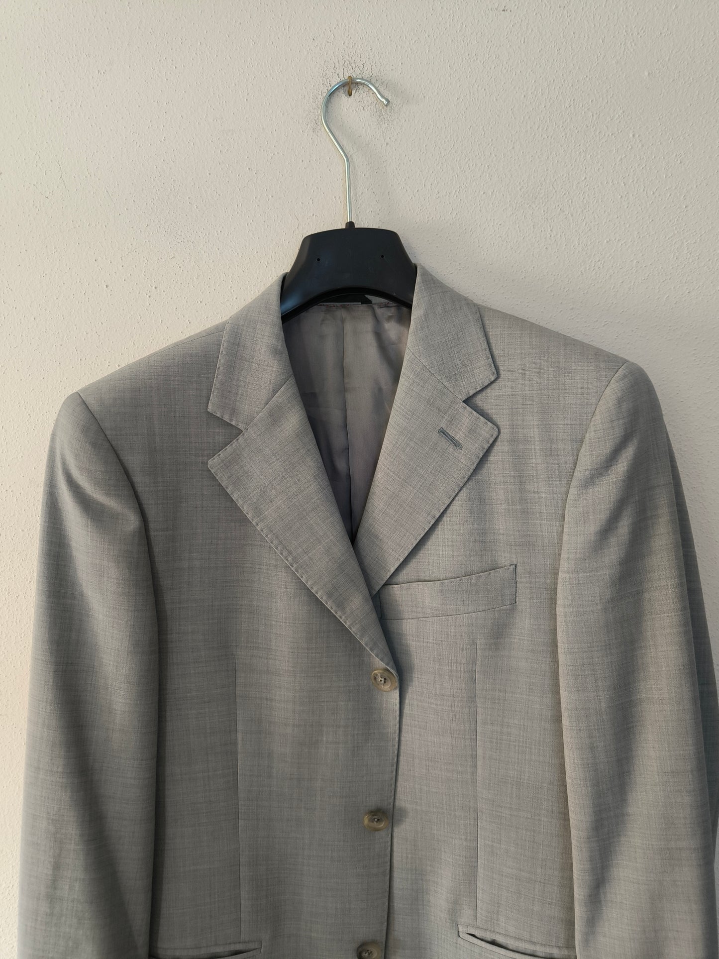 Blazer vintage pura lana grigio tg 44