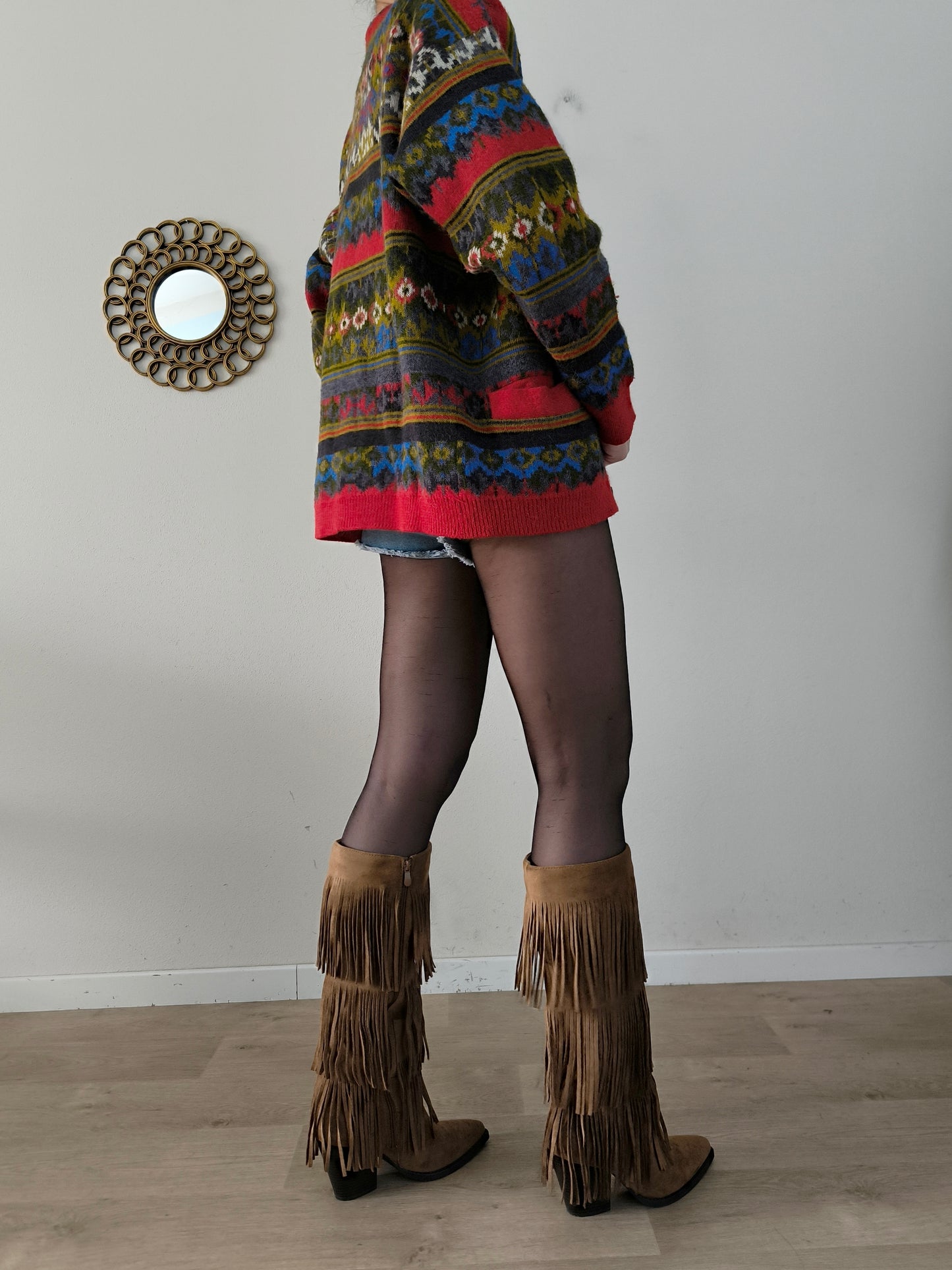 Cardigan vintage in lana alpaca