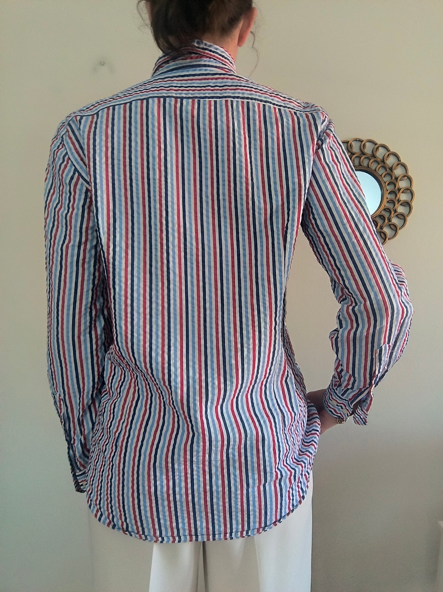 Camicia rigata Bianchi