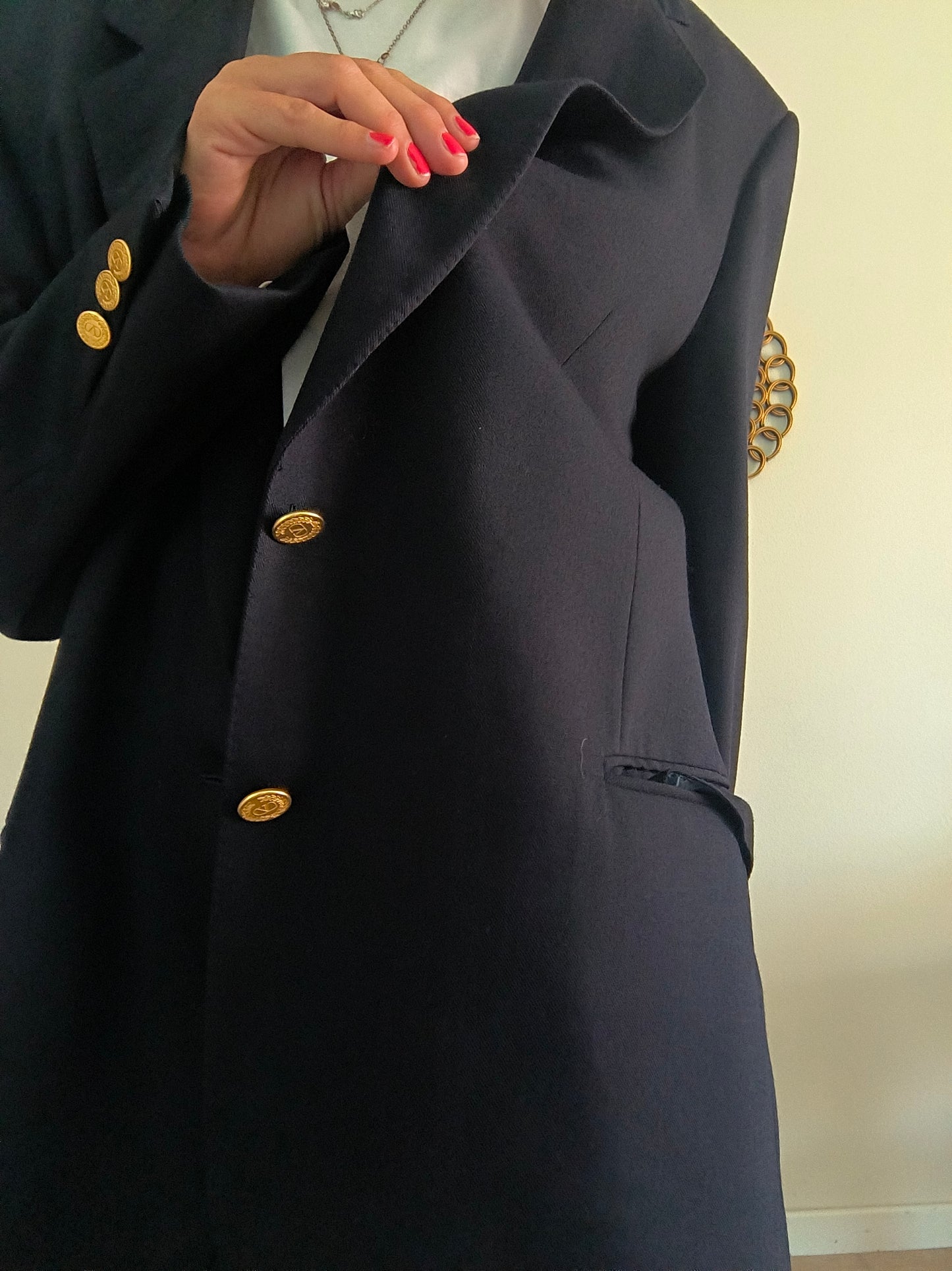 Blazer Valentino nero in pura lana vergine