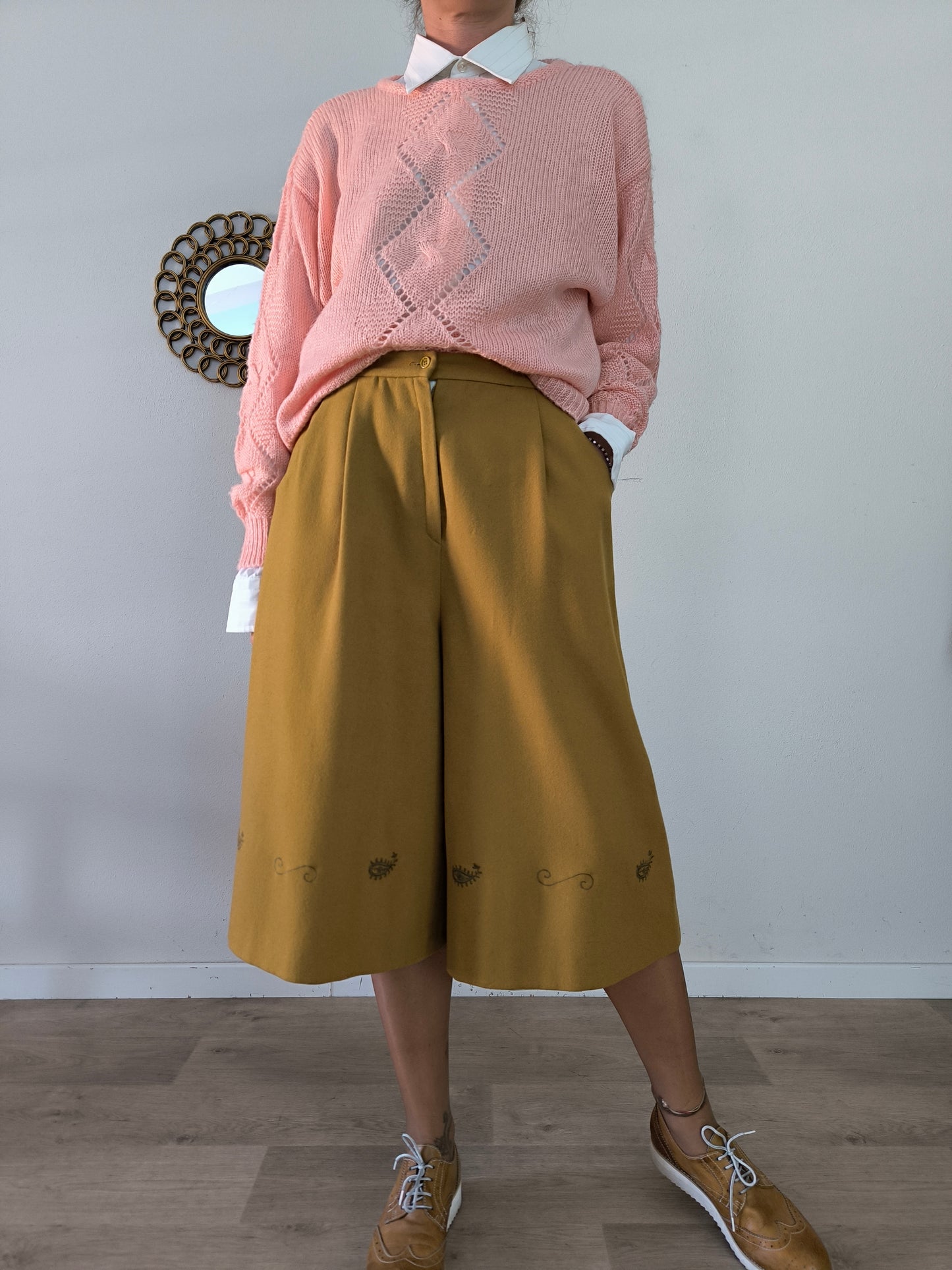Pantagonna vintage senape tg 44