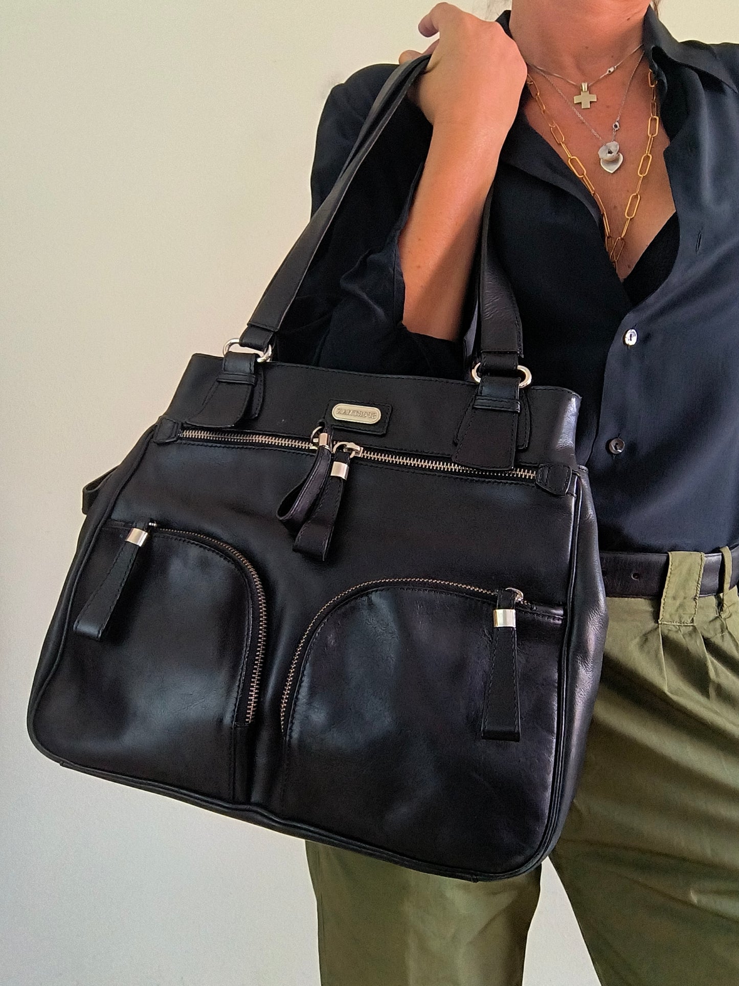 Borsa Sportmax Max Mara in pelle nera