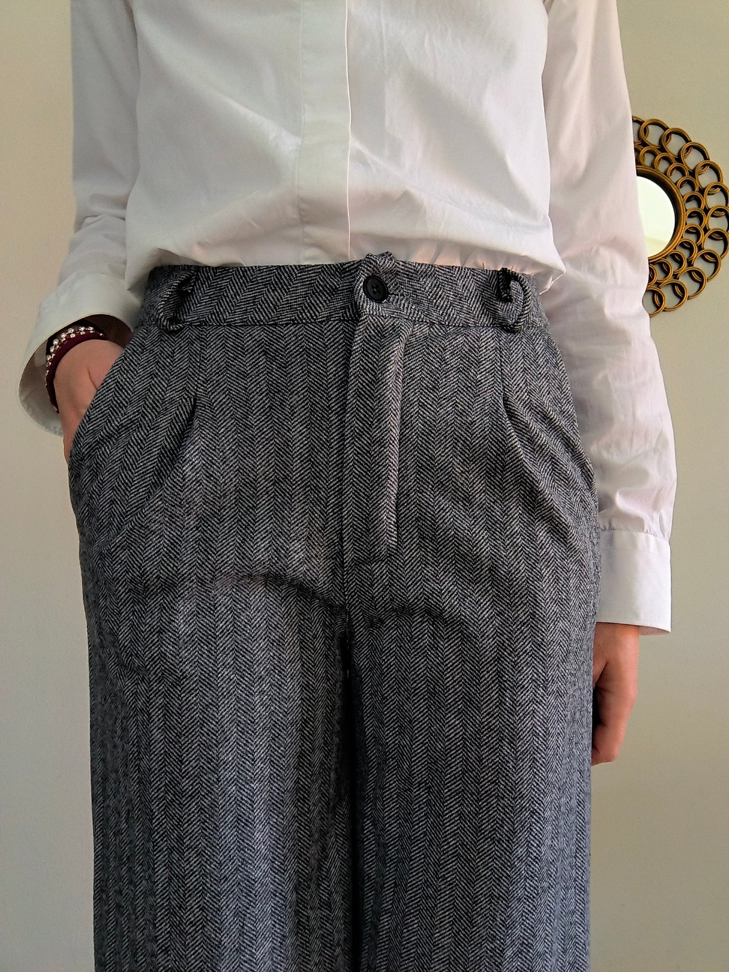 Pantapalazzo grigio spinato tg S