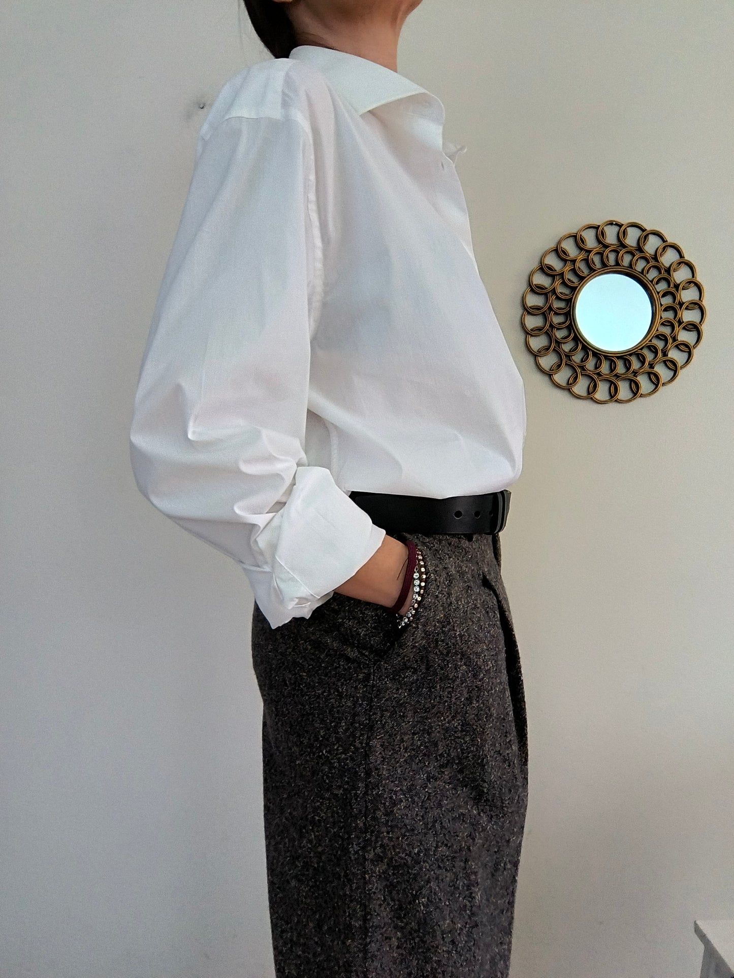 Bottega del Sarto camicia bianca maschile/unisex