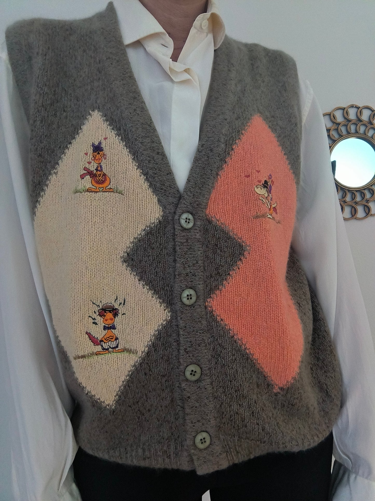 Gilet Laura Biagiotti vintage ricamato