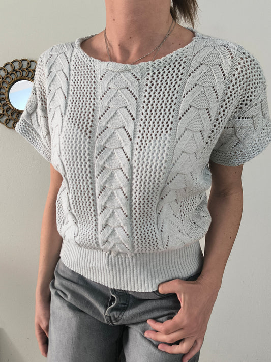 Maglia Pepperone vintage ghiaccio