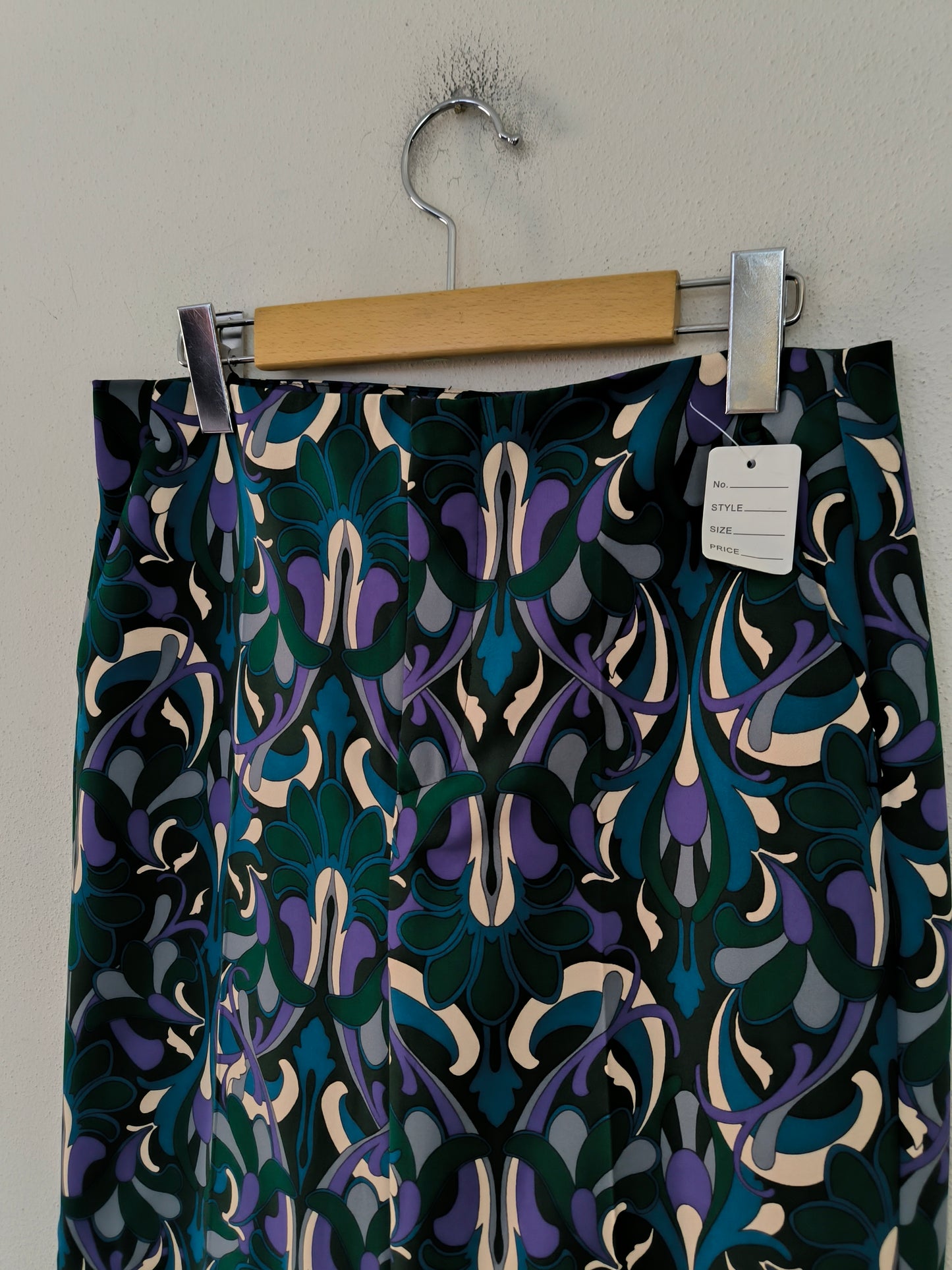 Pantalone fantasia verde tg 44