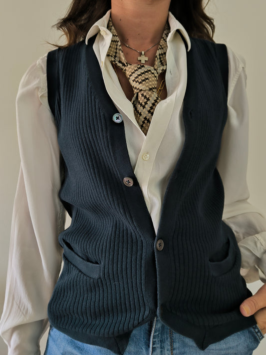 Gilet smanicato Paul Smith blu tg M