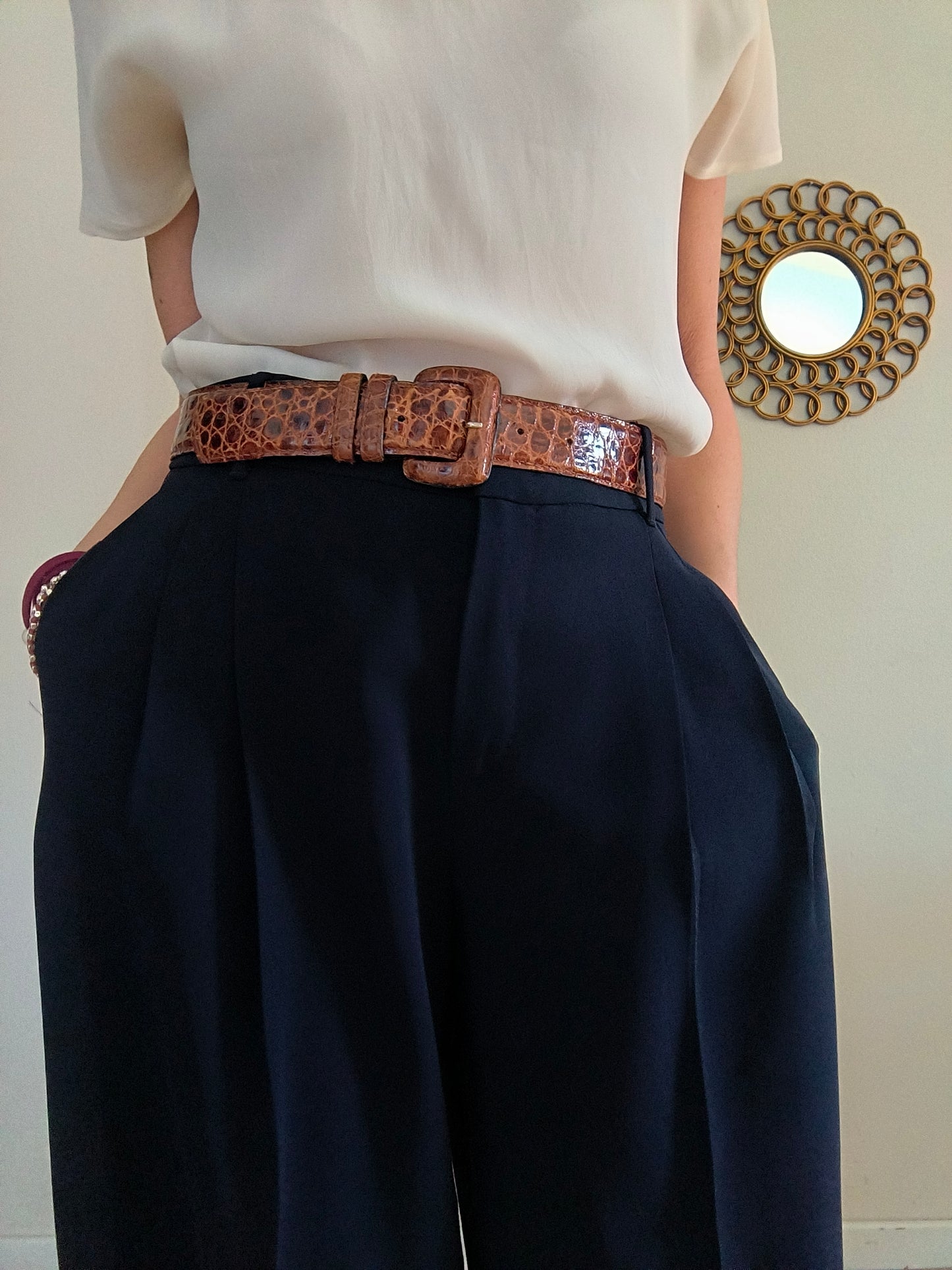 Pantapalazzo Max Mara blu notte tg 44