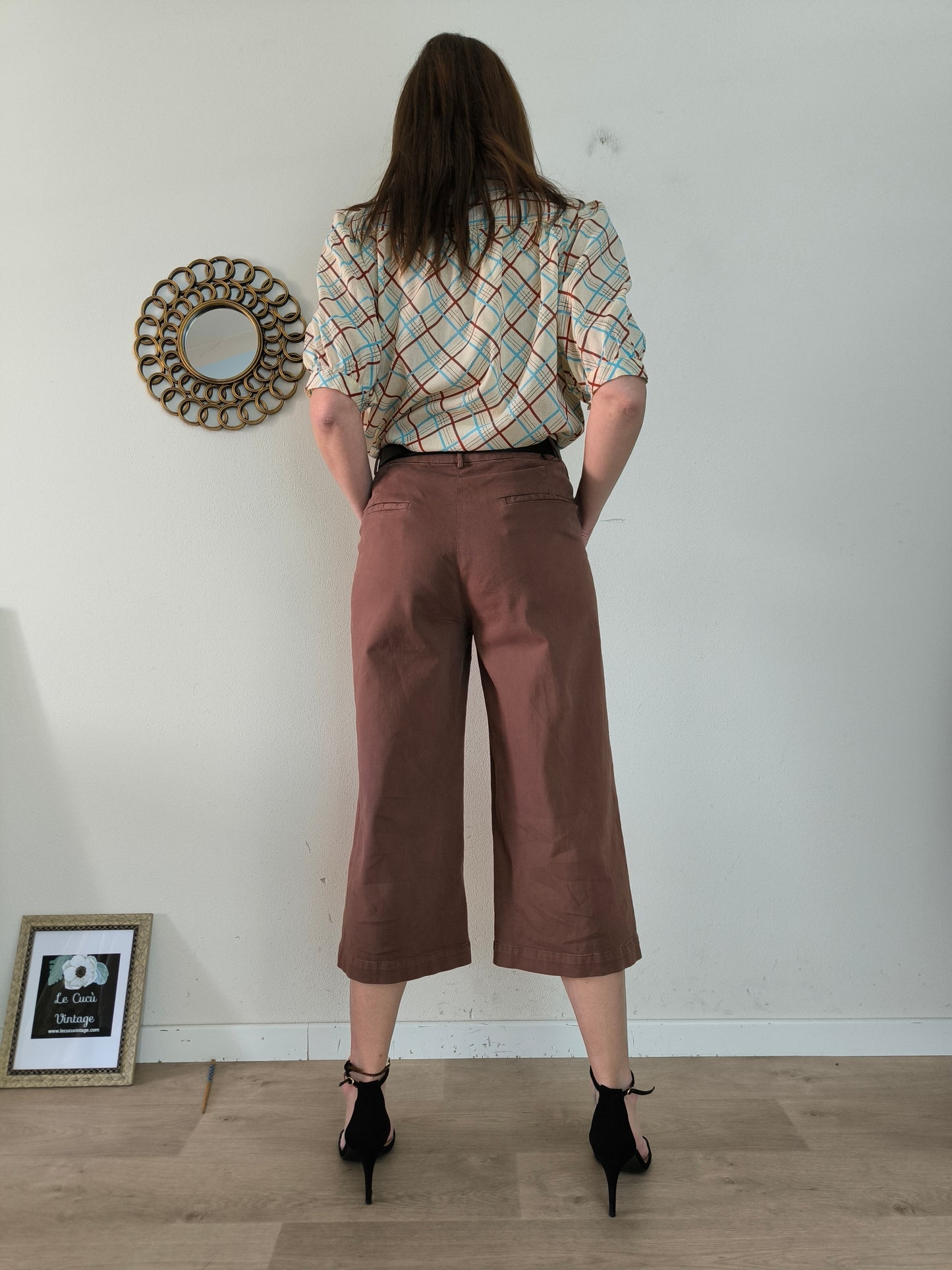 Pantalone palazzo cropped Kaos