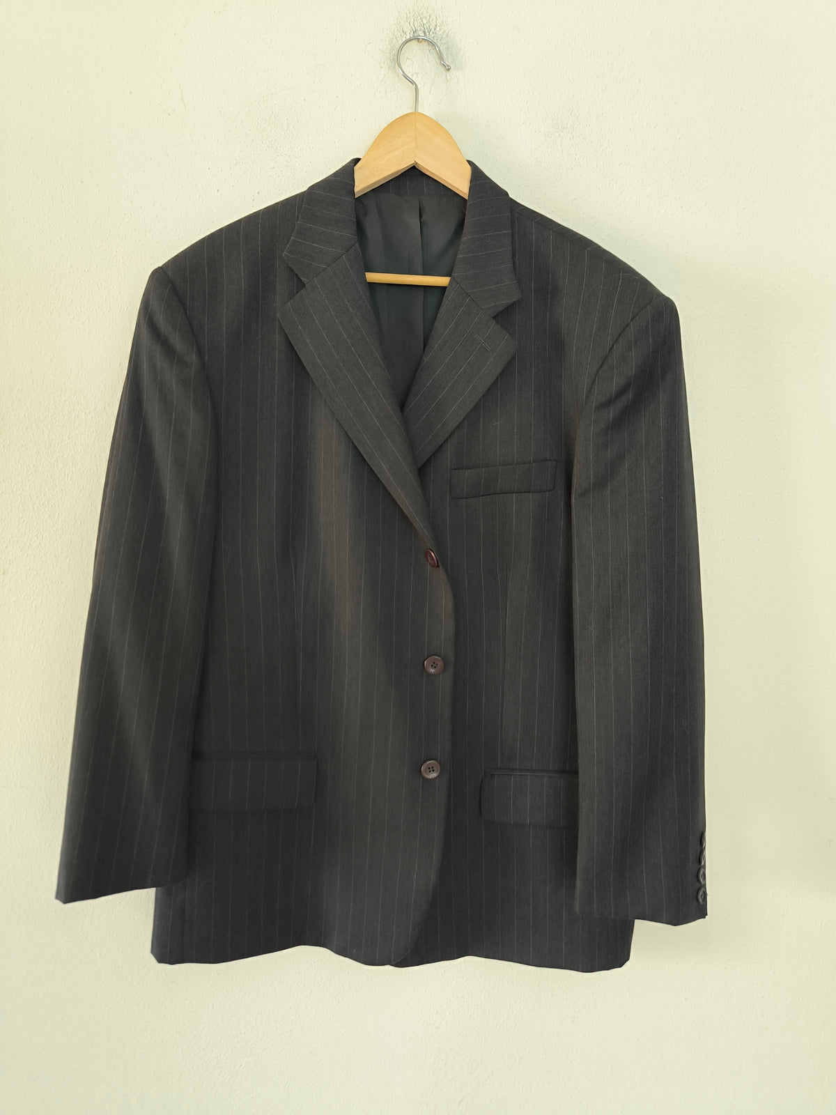 Blazer maschile/unisex Versace gessato antracite