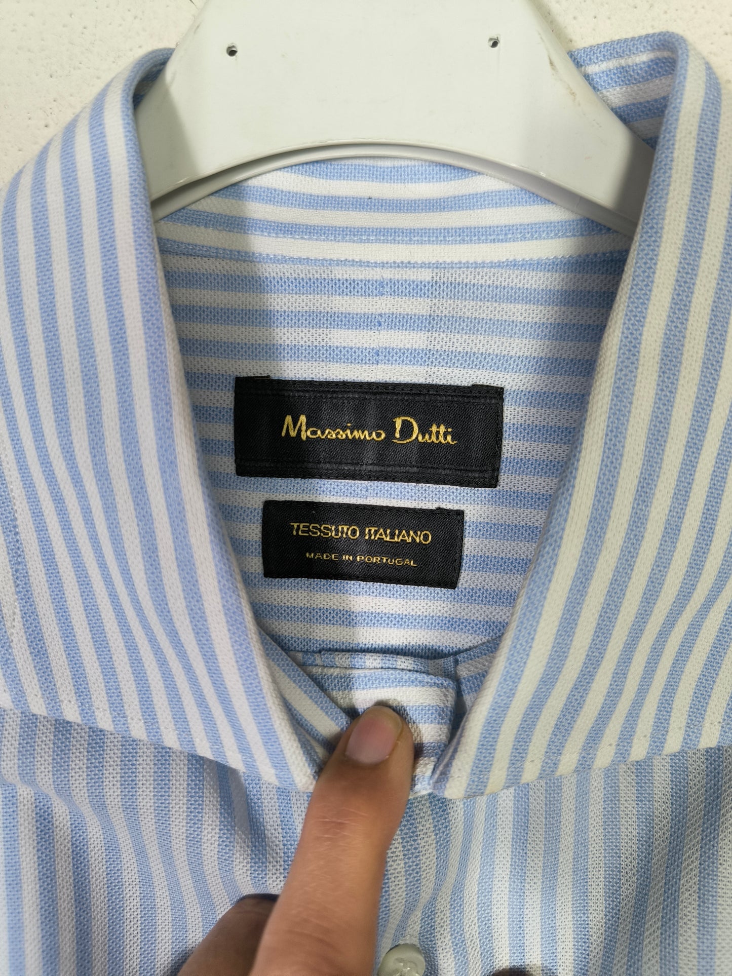 Camicia rigata in cotone Massimo Dutti