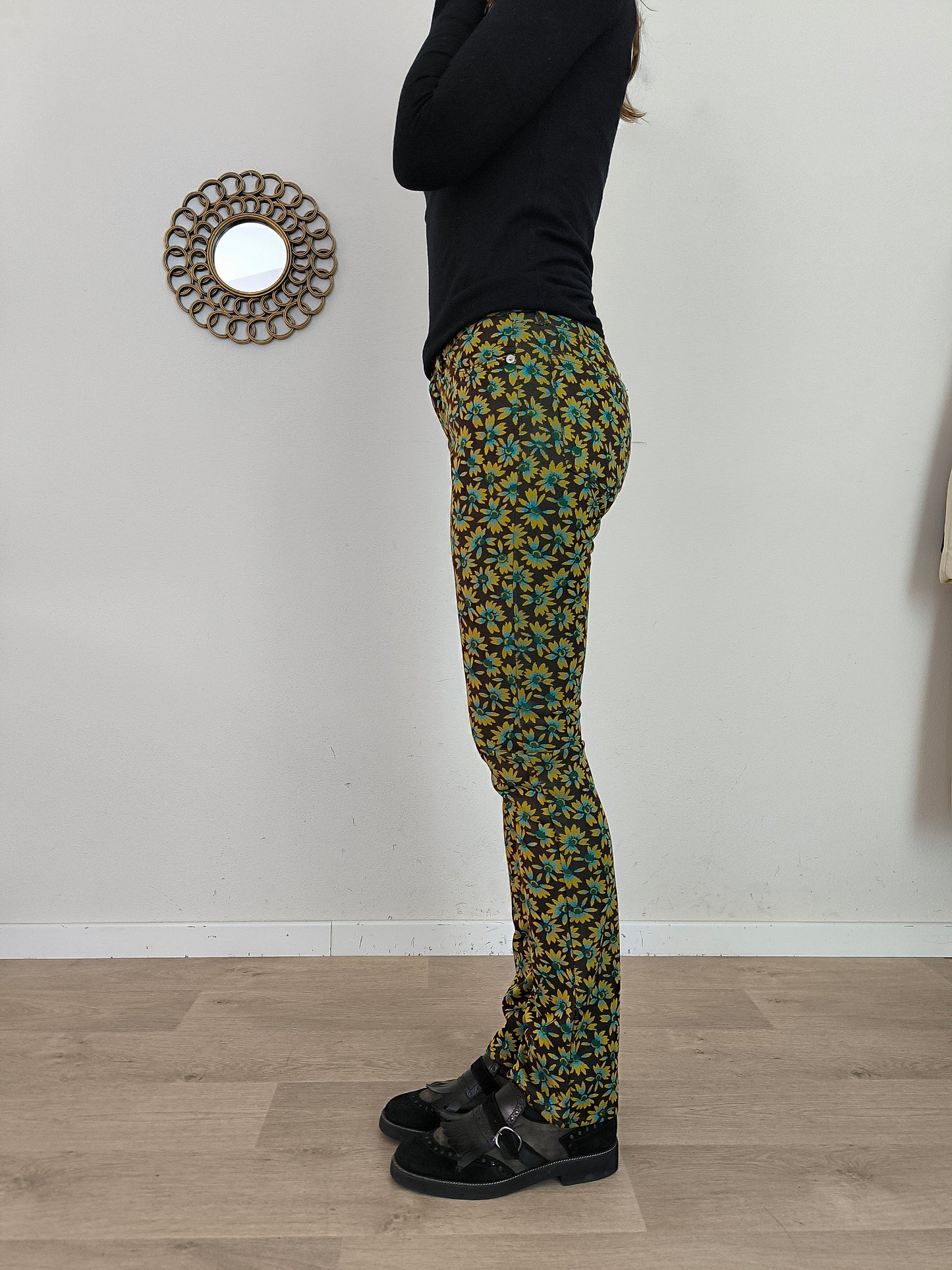 Pantalone tapestry Indian Rose tg S