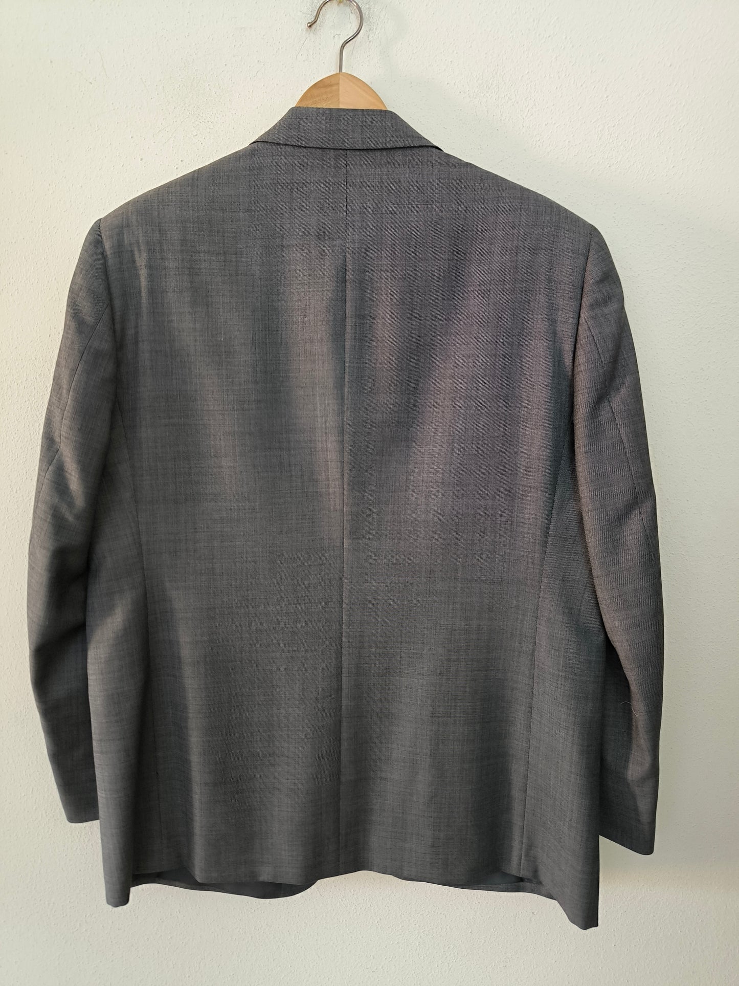 Blazer Lebole grigio in lana merino tg 48
