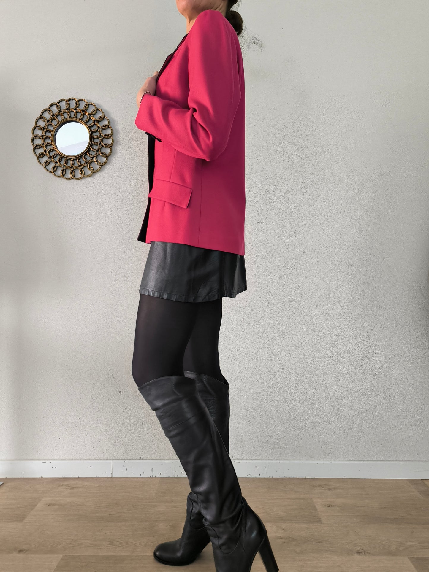 Blazer vintage sartoriale rosa