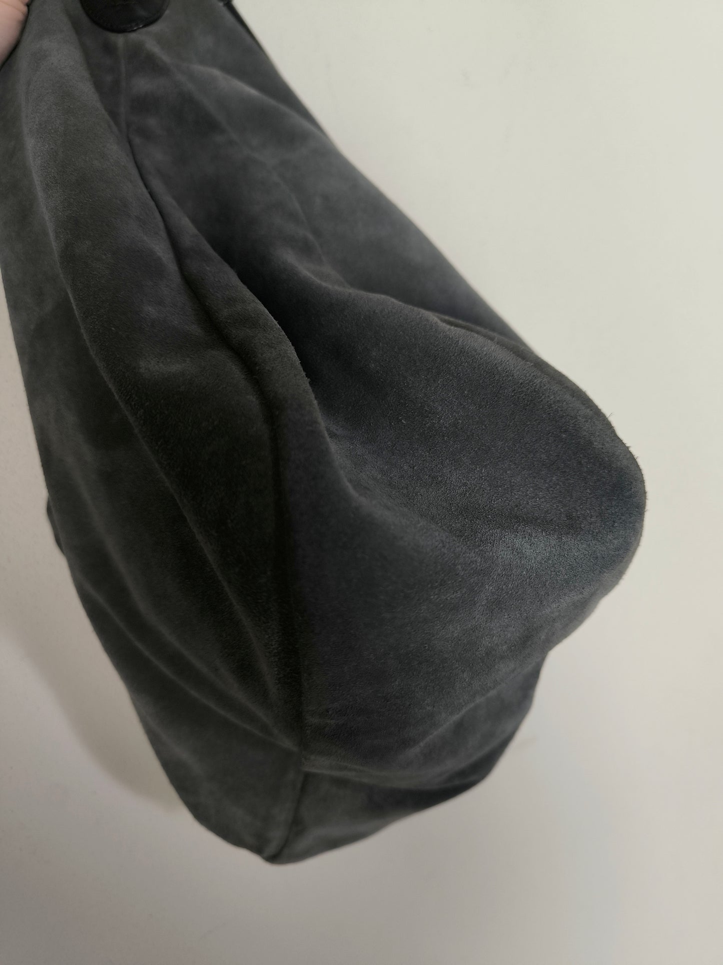 Tosca blu big bag camoscio grigio