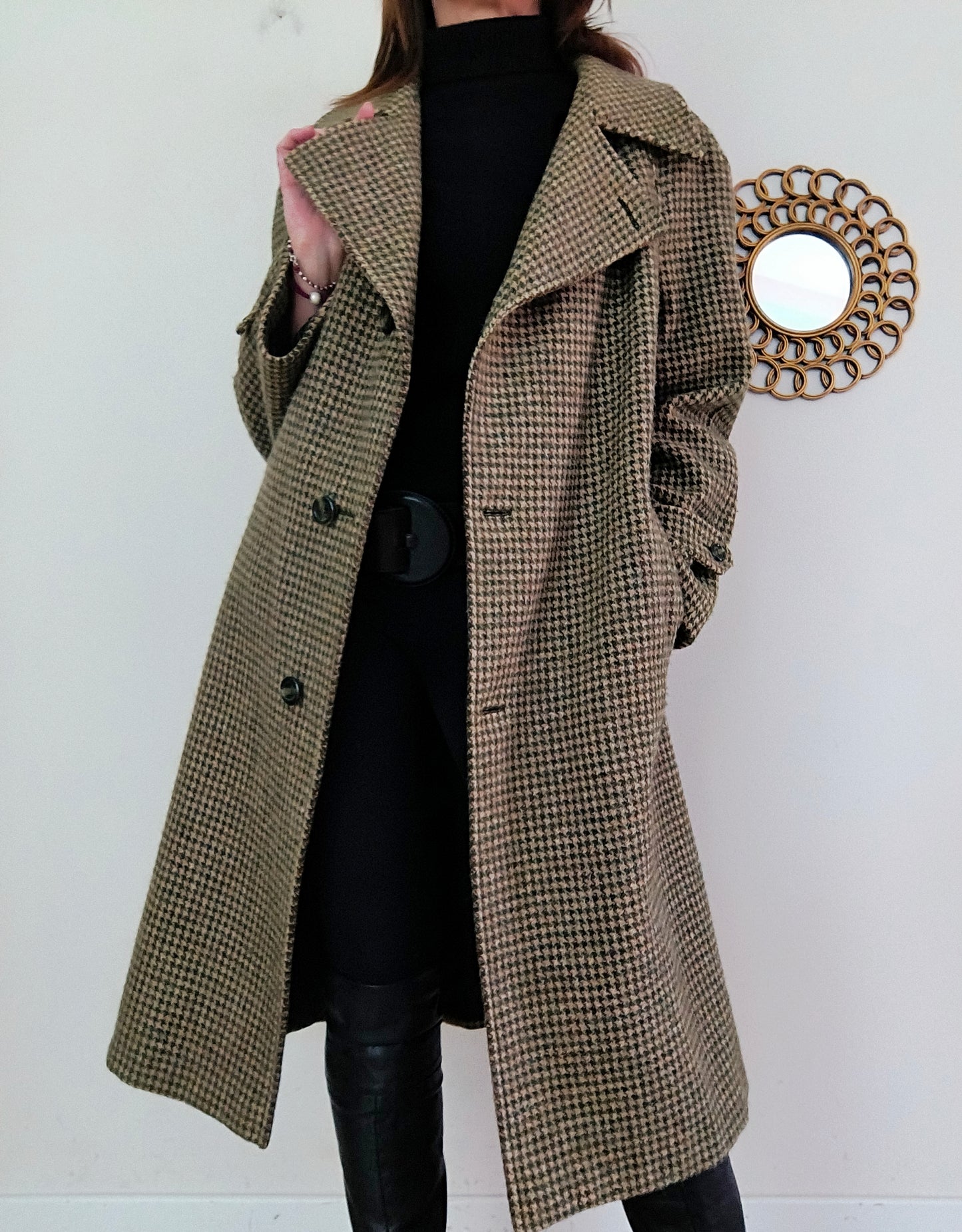 Cappotto vintage Moessmer Tweed, anni 60