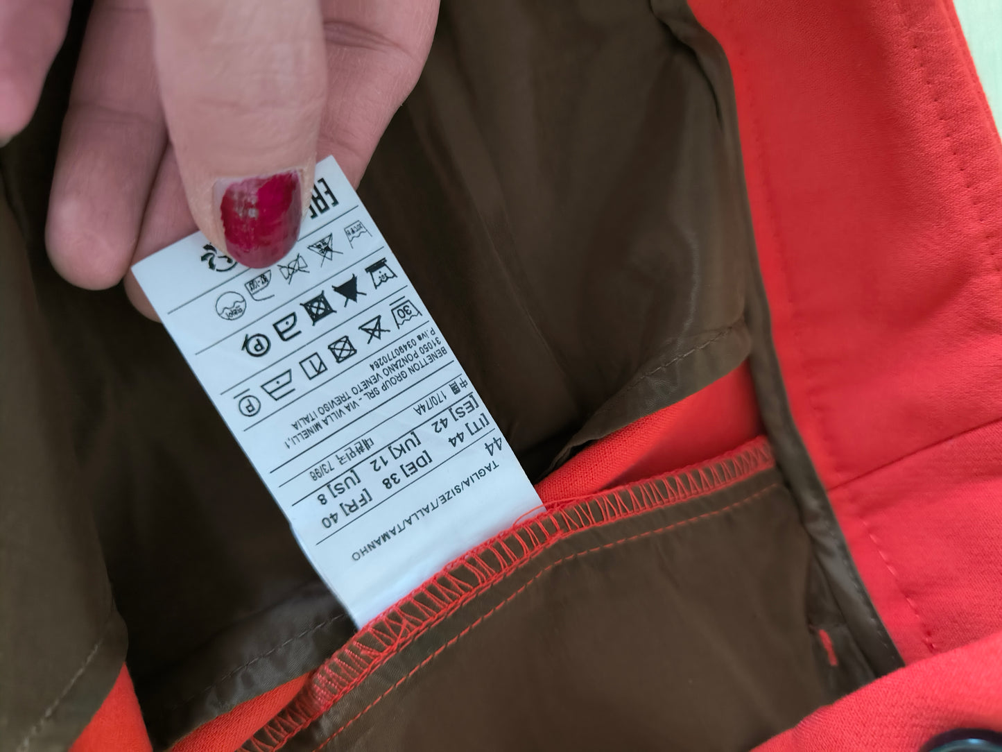 Pantalone corallo Sisley