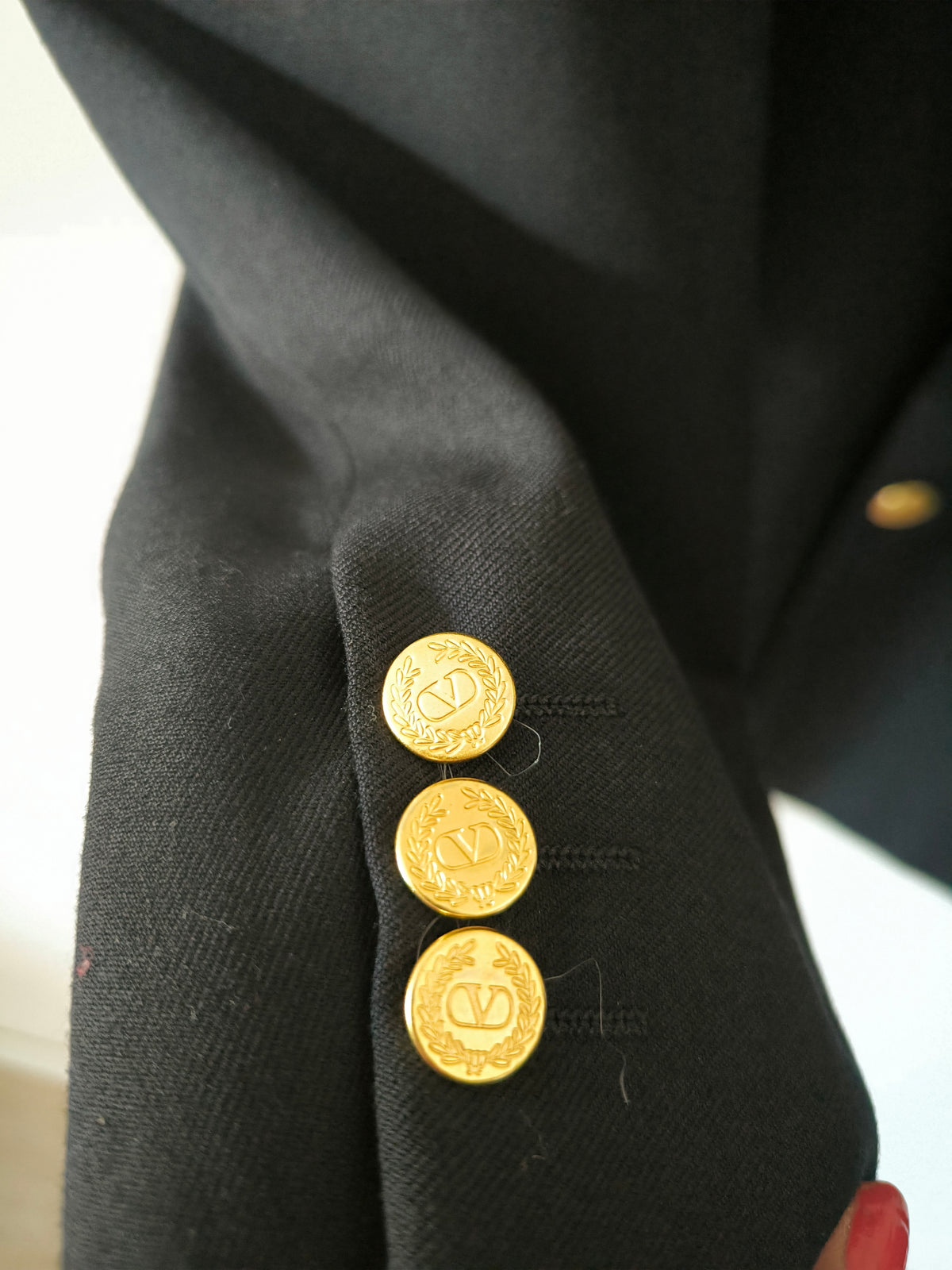 Blazer Valentino nero in pura lana vergine