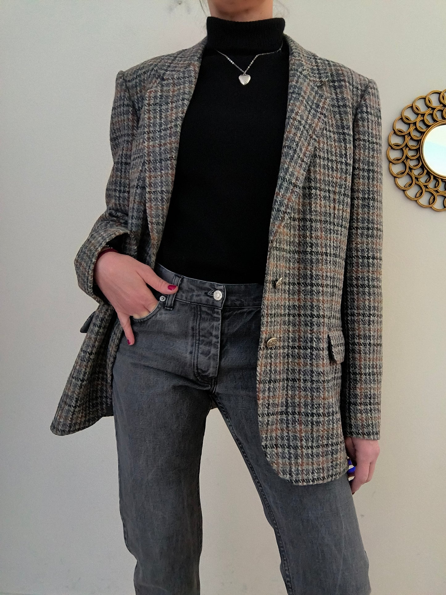 Blazer Harris Tweed in pura Lana