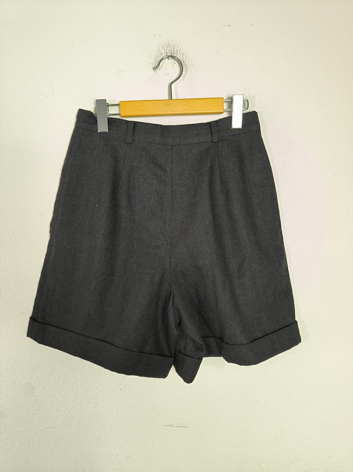 Bermuda Caractère grigio antracite in lana tg M