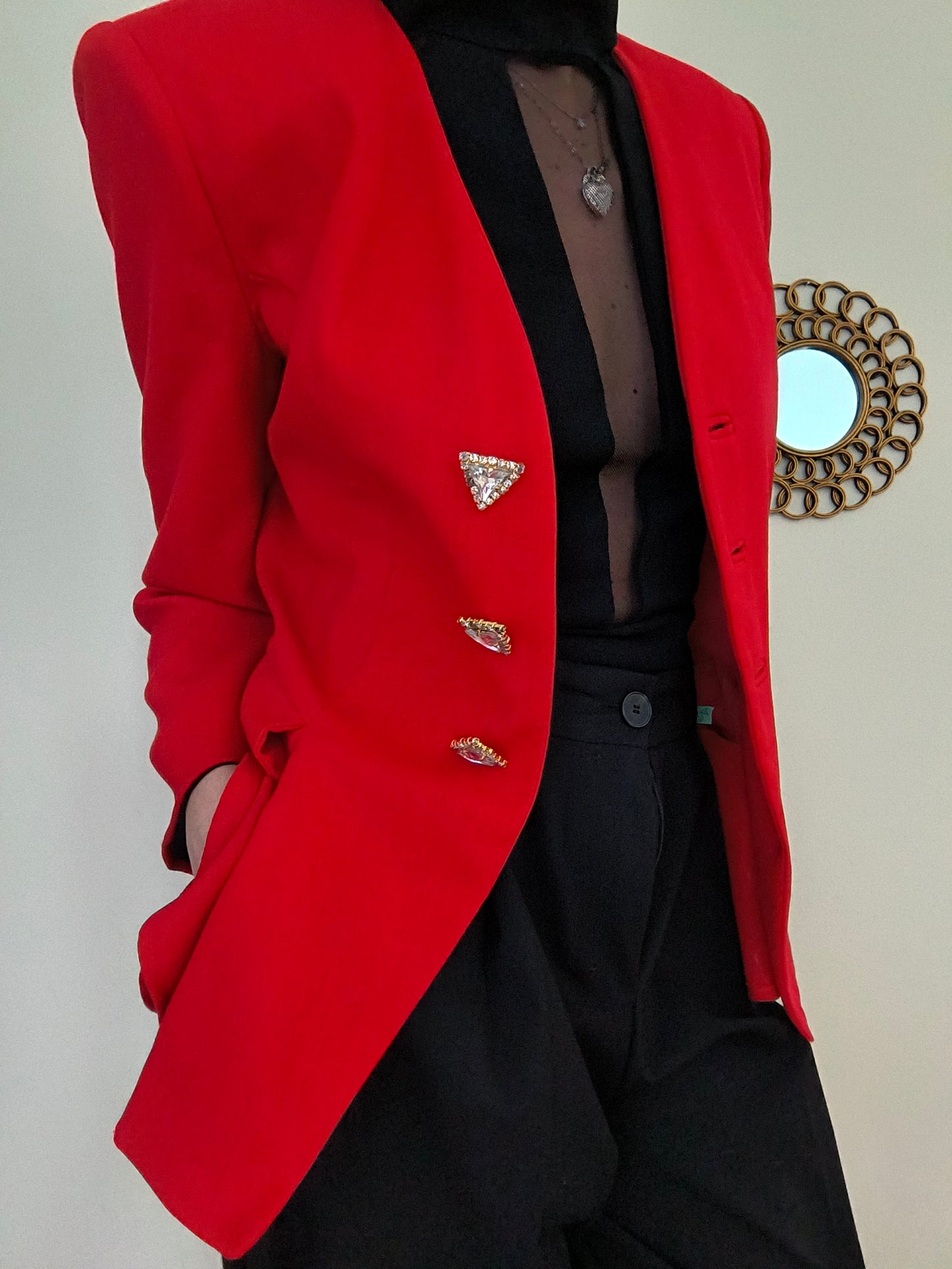 Blazer Marina Babini rosso tg 42
