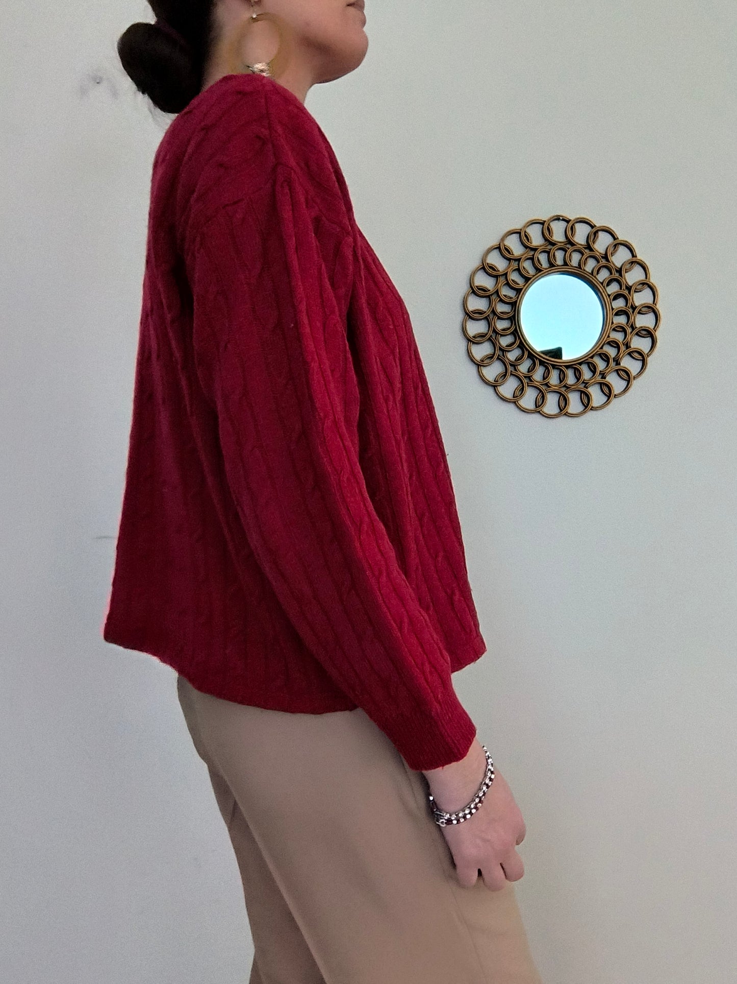 Cardigan Les Copains magenta