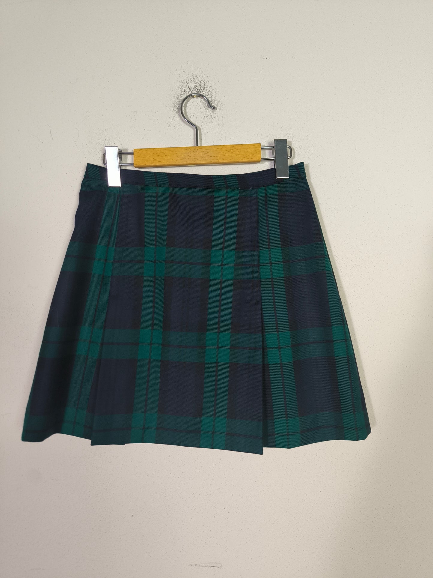 Gonnellina tartan verde/blu