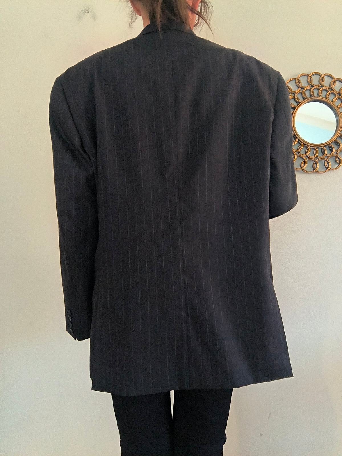 Blazer maschile/unisex Versace gessato antracite
