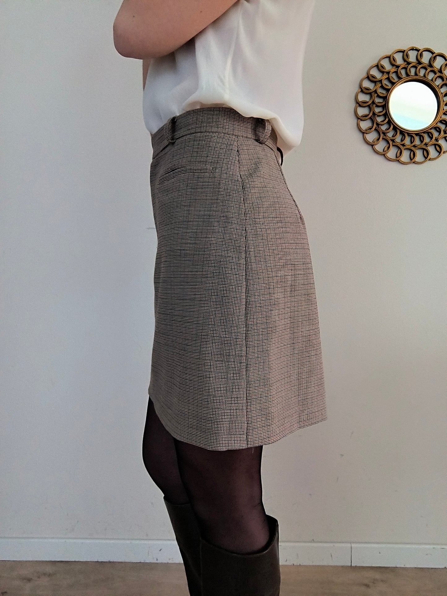 Kookai gonnellina a piccoli quadrettini