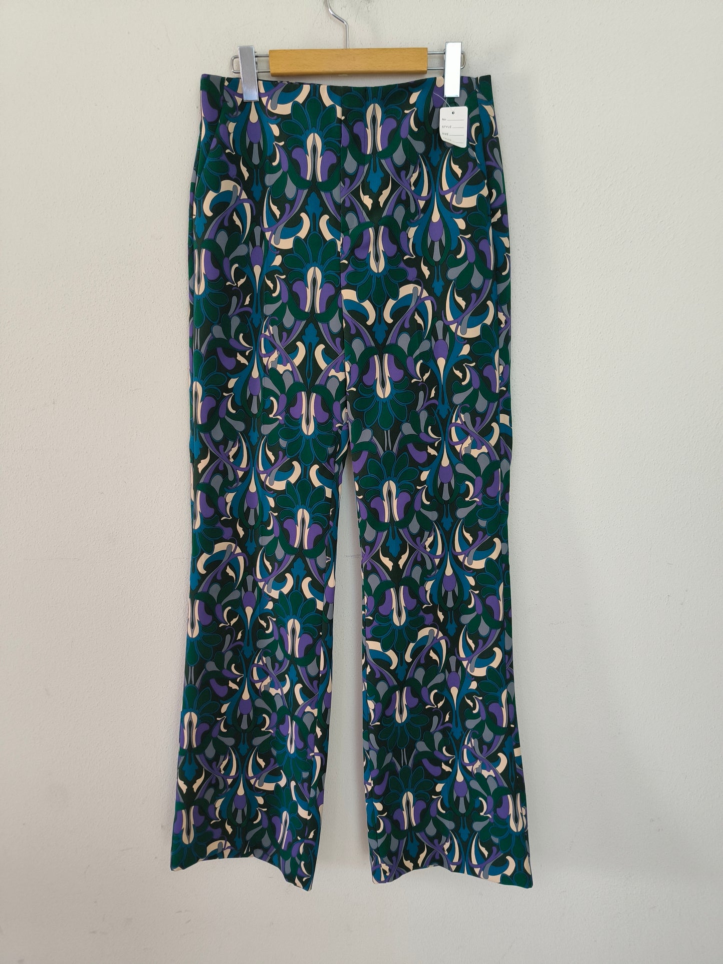 Pantalone fantasia verde tg 44