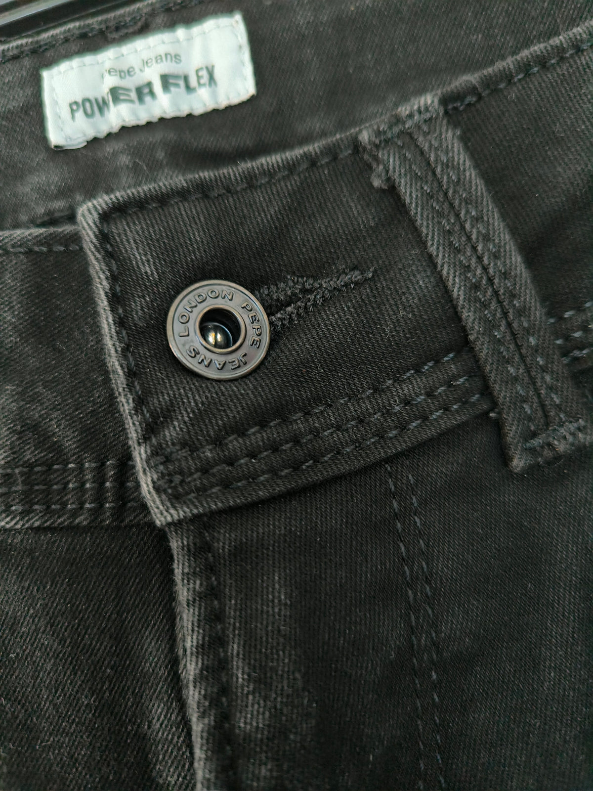 Pantalone in denim Jeans Pepe Jeans London nero Saturn