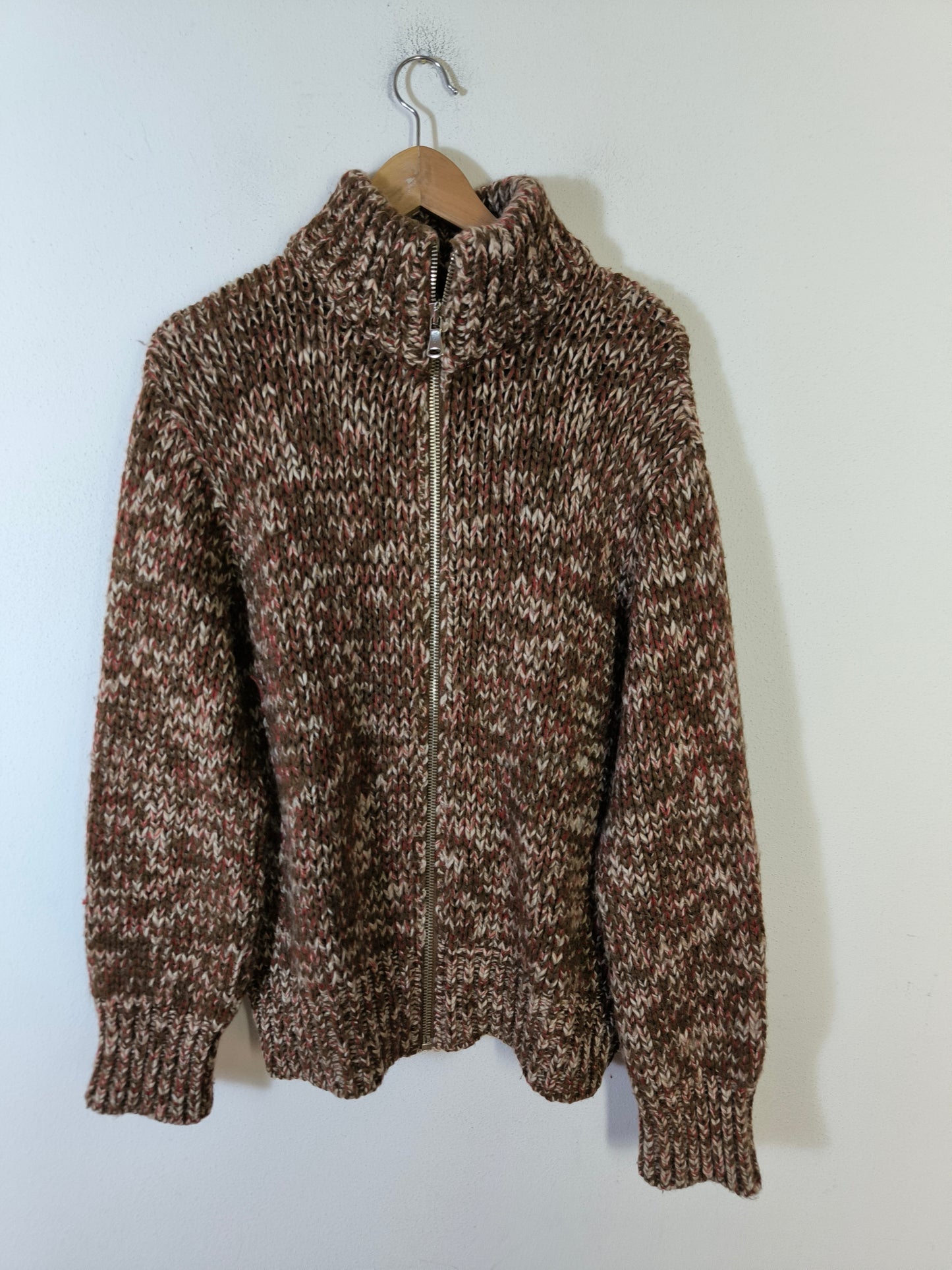 Cardigan unisex D&G in lana melange marrone tg L