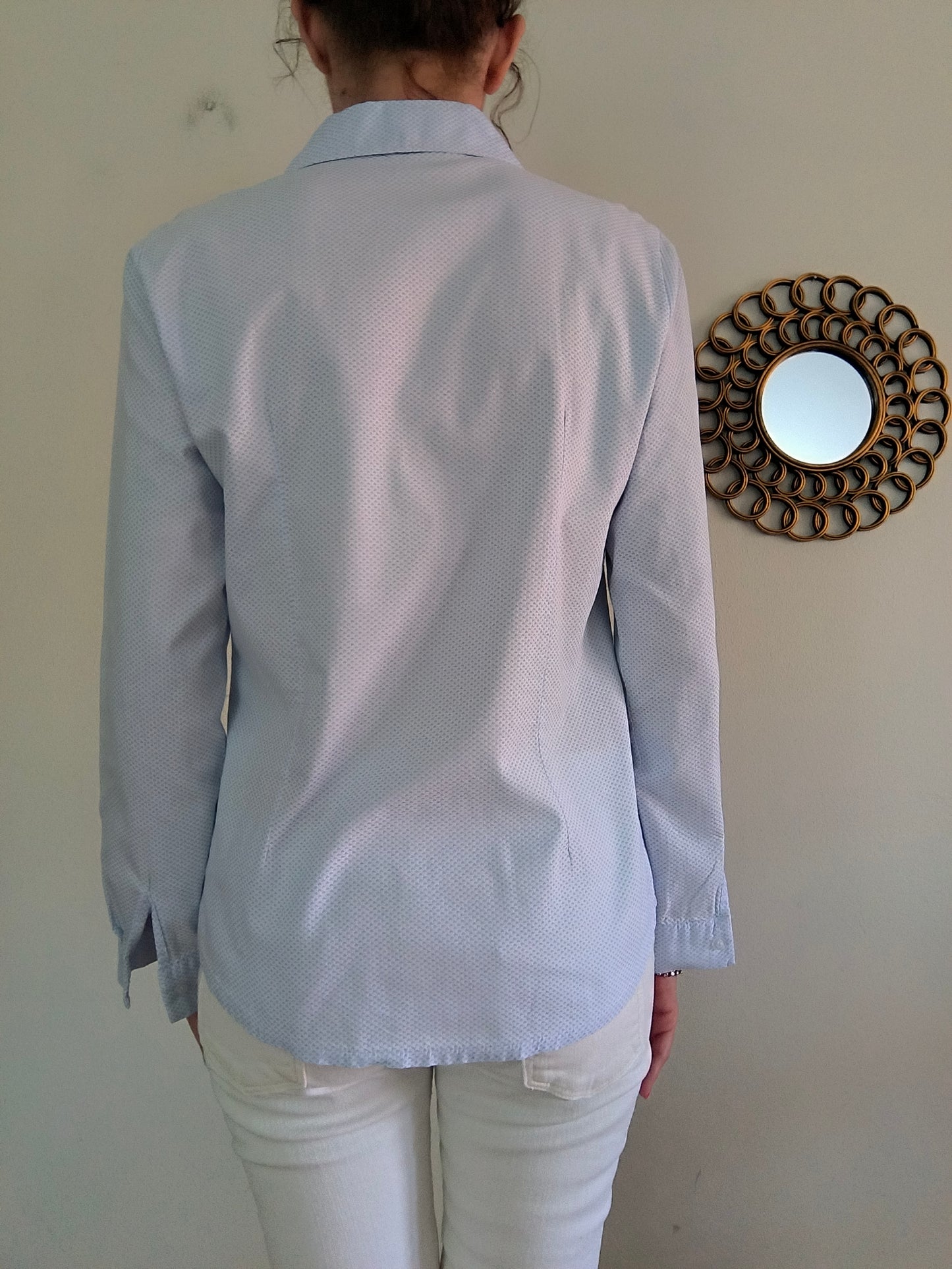 Camicetta Forte dei Marmi a cuoricini azzurri