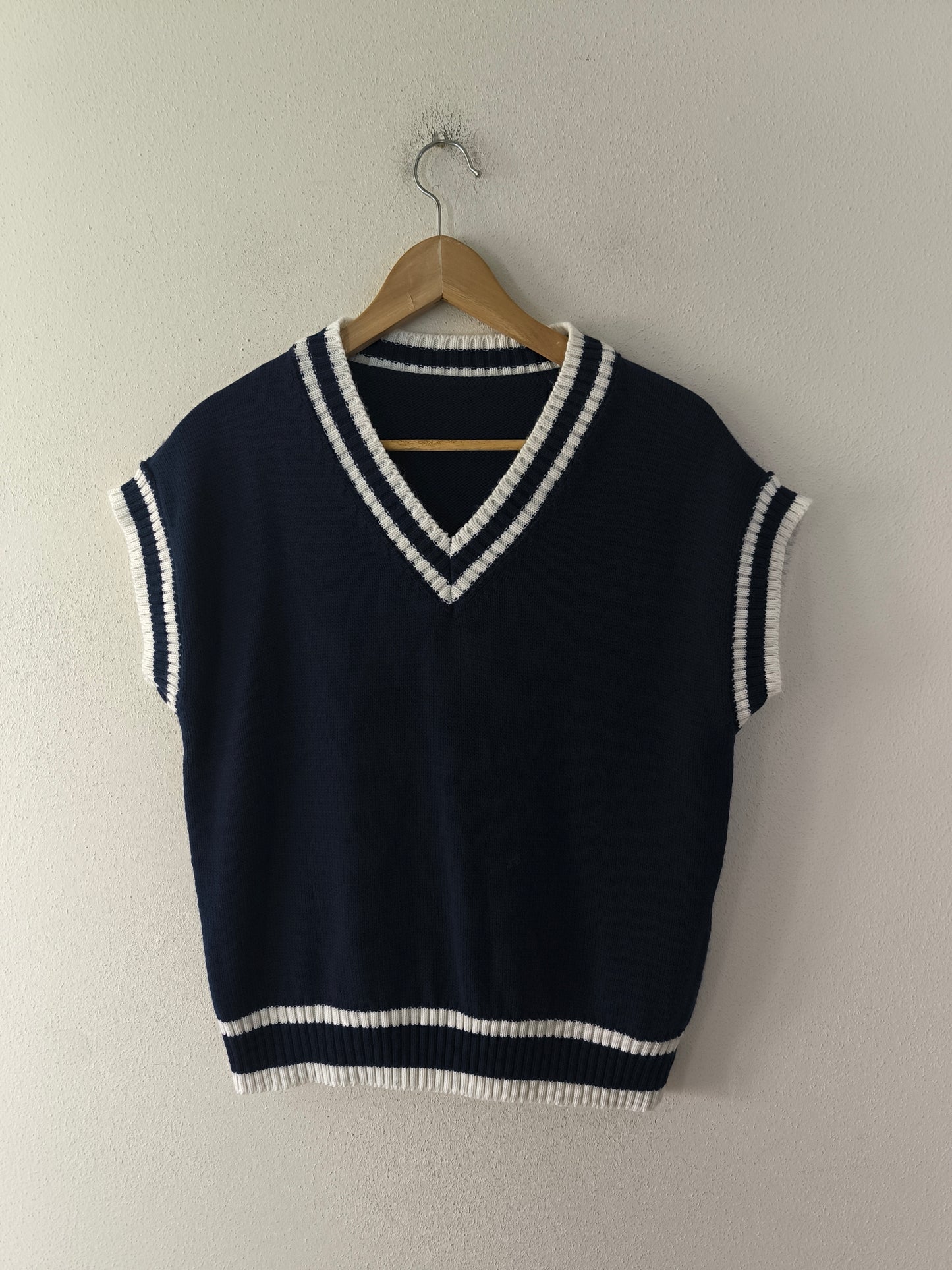 Gilet smanicato blu tg u