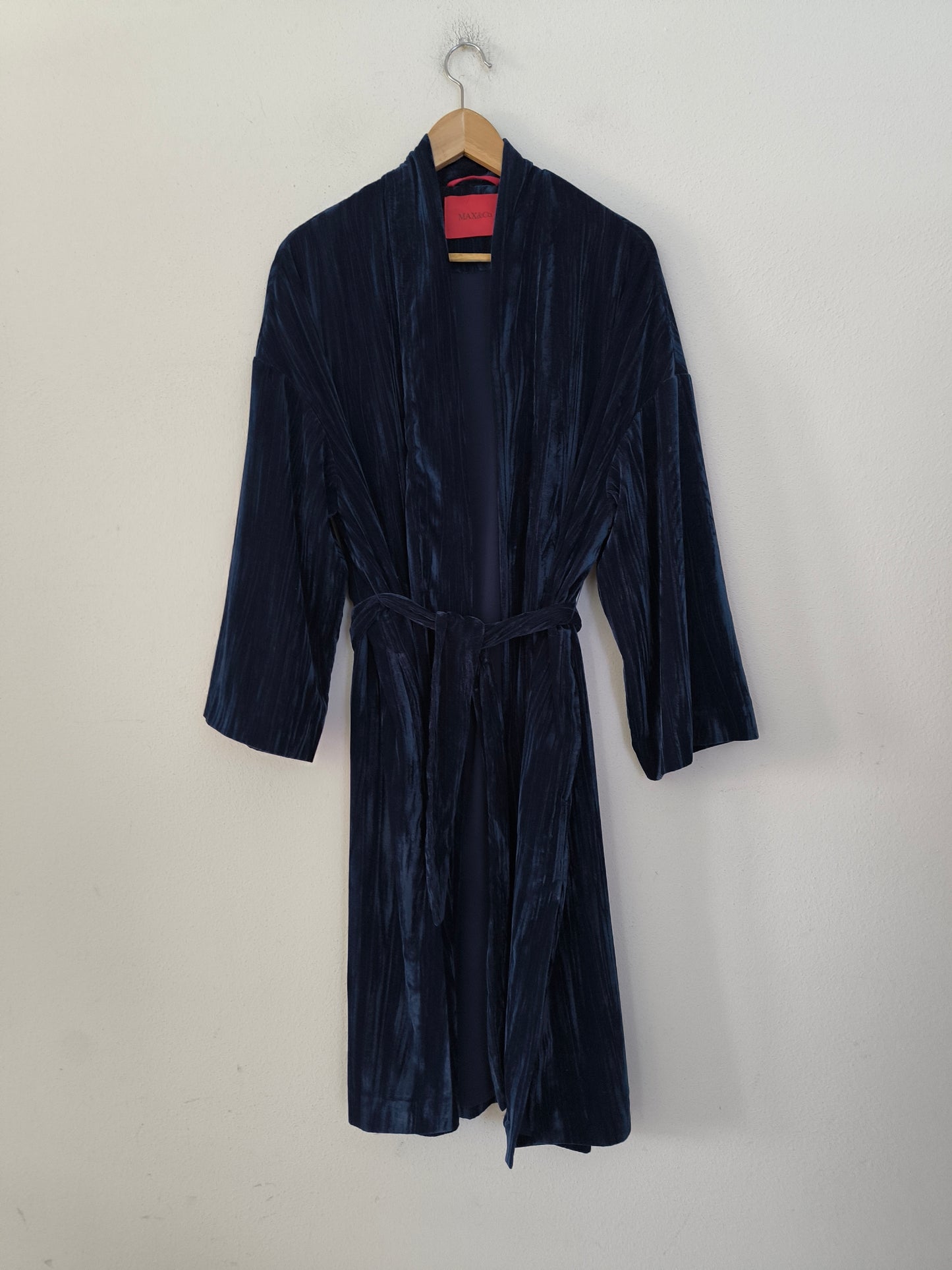 Vestaglia kimono in velluto blu Max &co