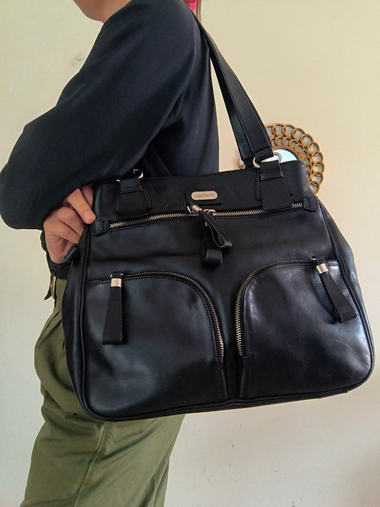 Borsa Sportmax Max Mara in pelle nera