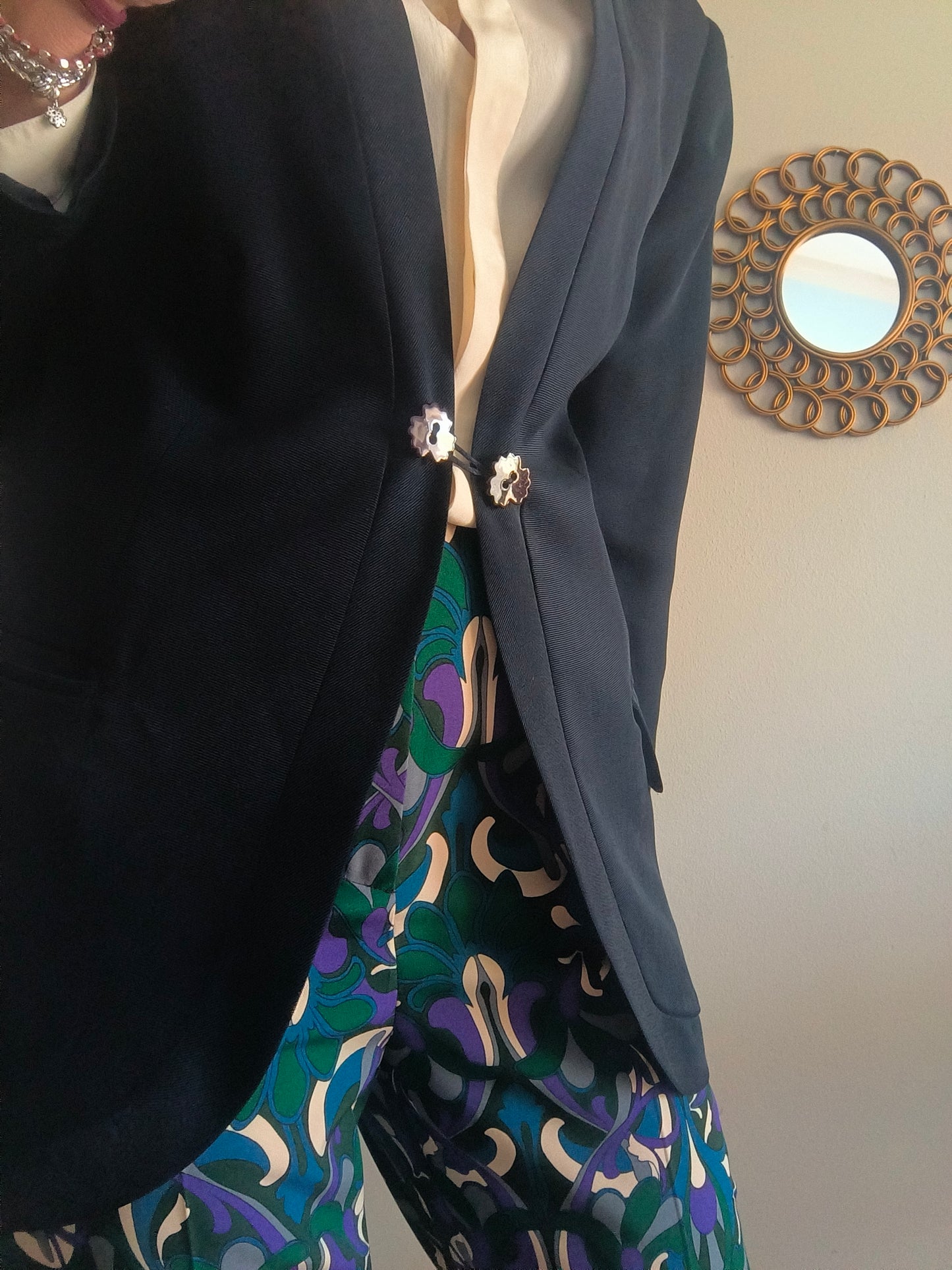 Blazer pura seta Persona Mariella Burani