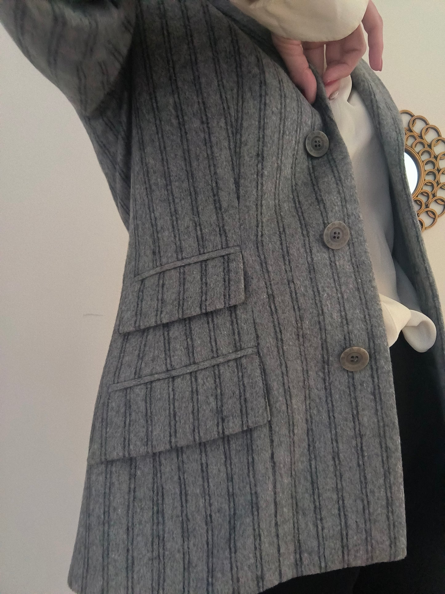 Blazer Jean Louis Scherrer grigio gessato