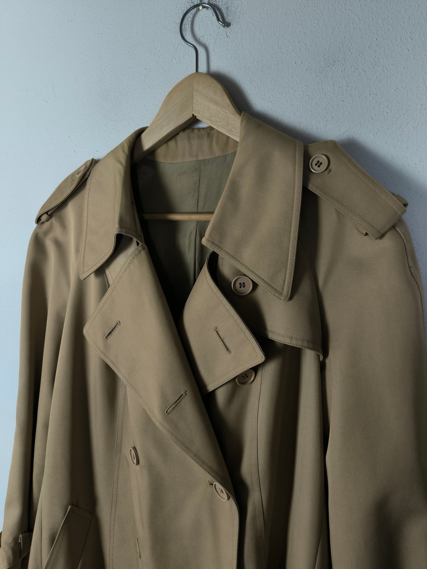 Trench impermeabile vintage sabbia tg M