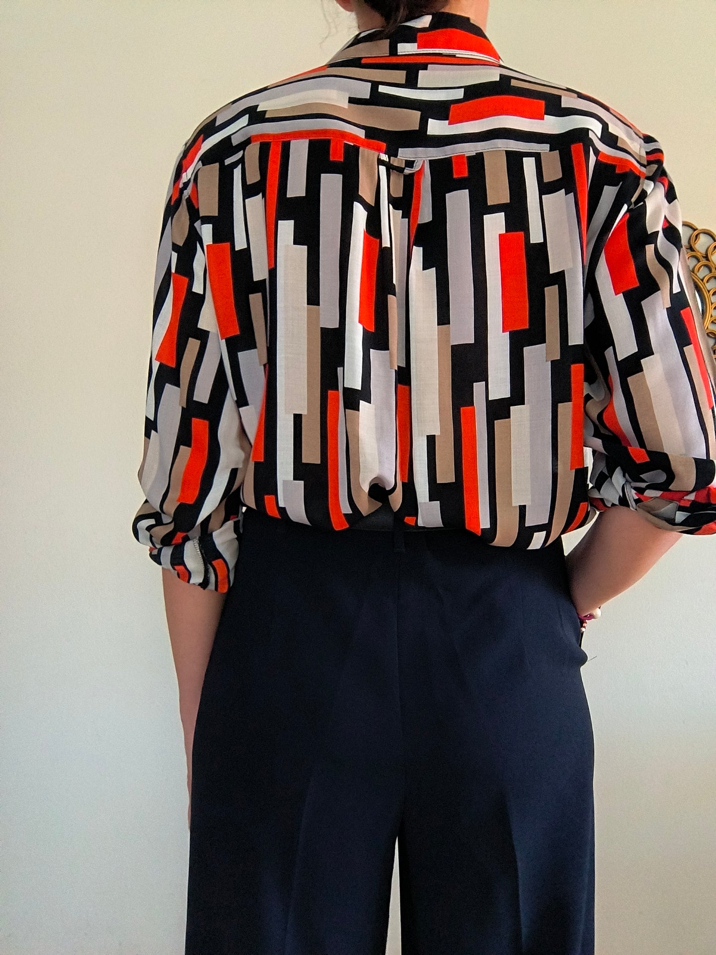 Camicetta fantasia geometrica One size