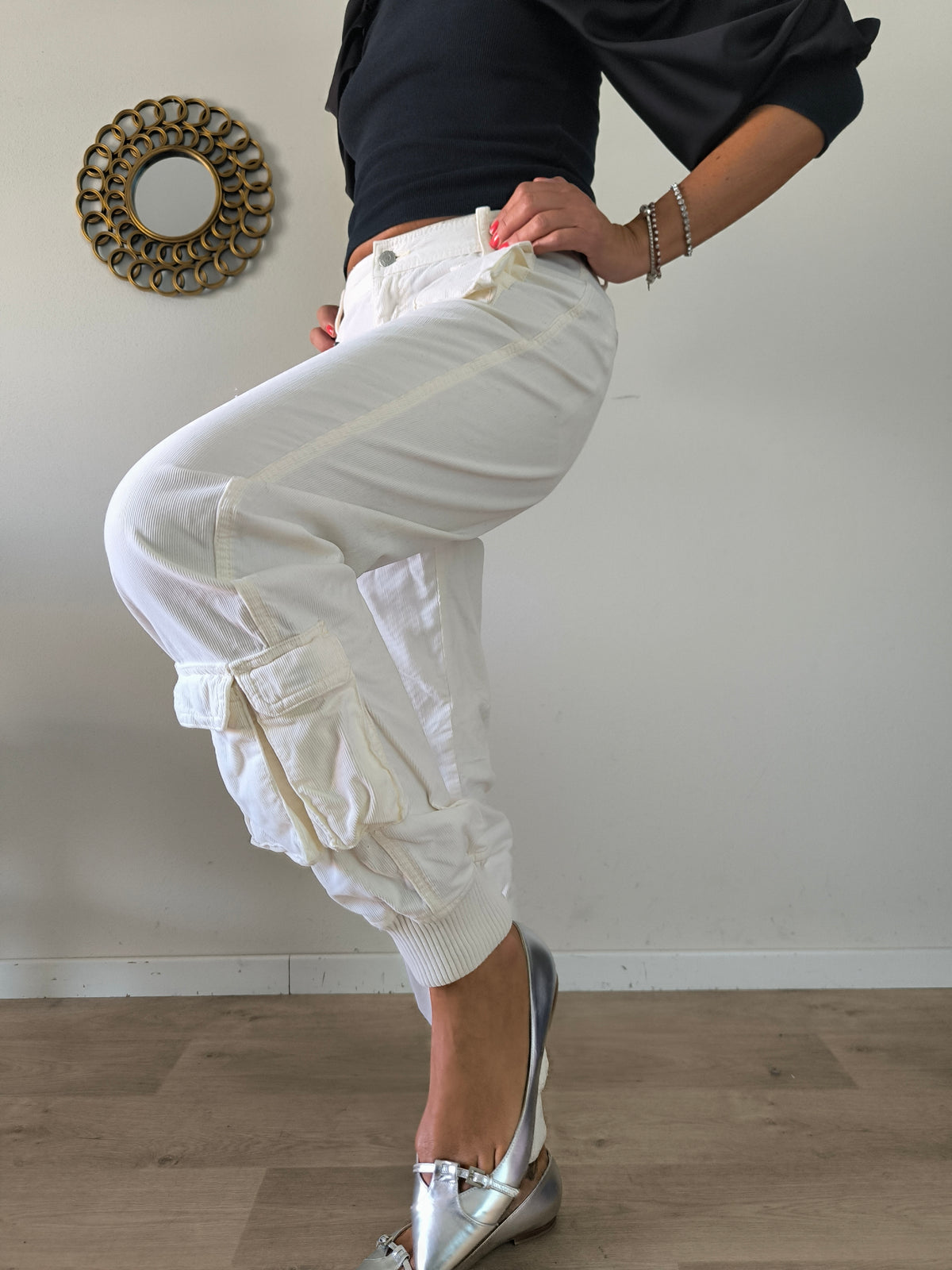 Pantalone panna Polo Ralph Lauren in velluto a coste