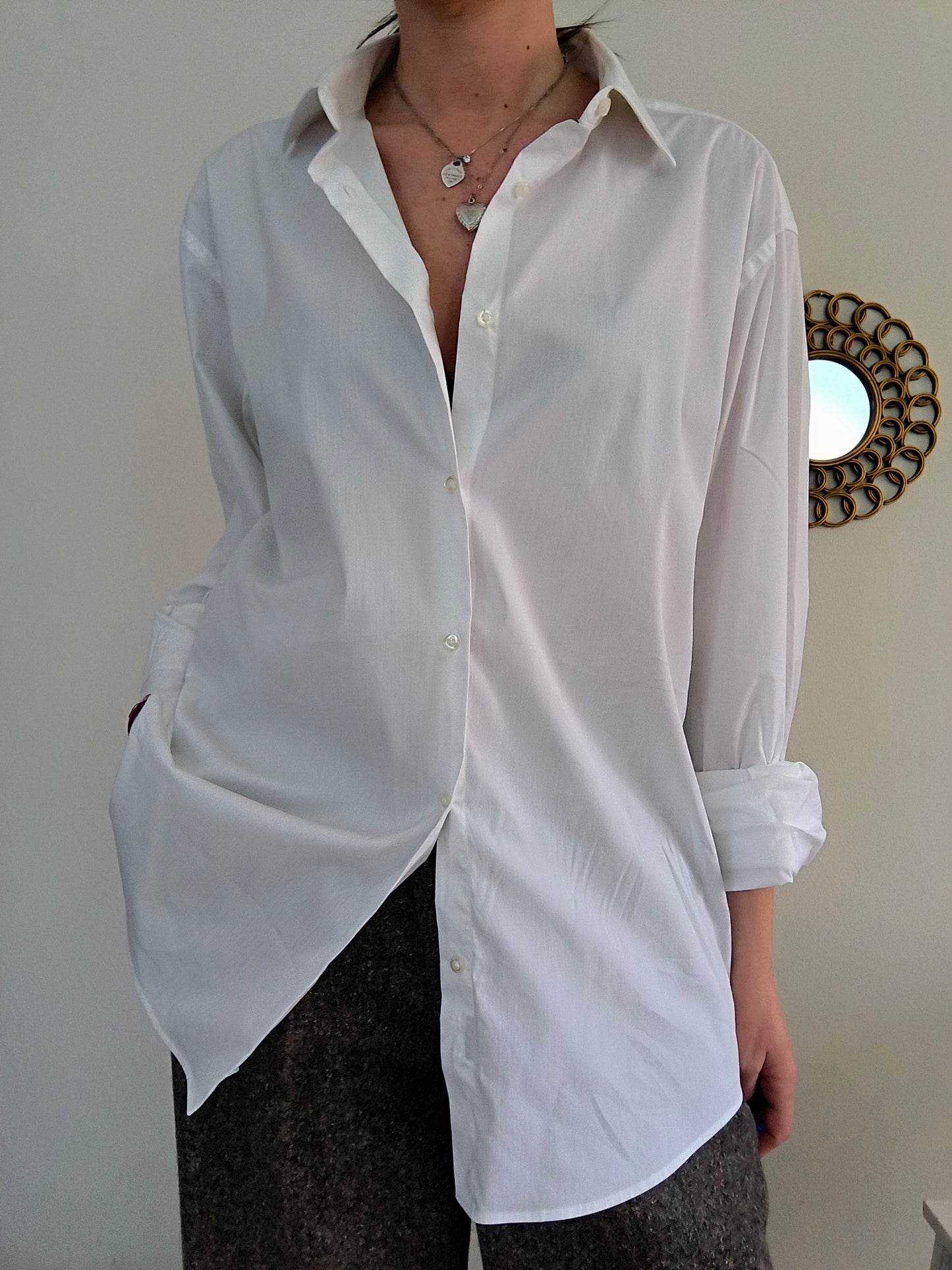 Bottega del Sarto camicia bianca maschile/unisex