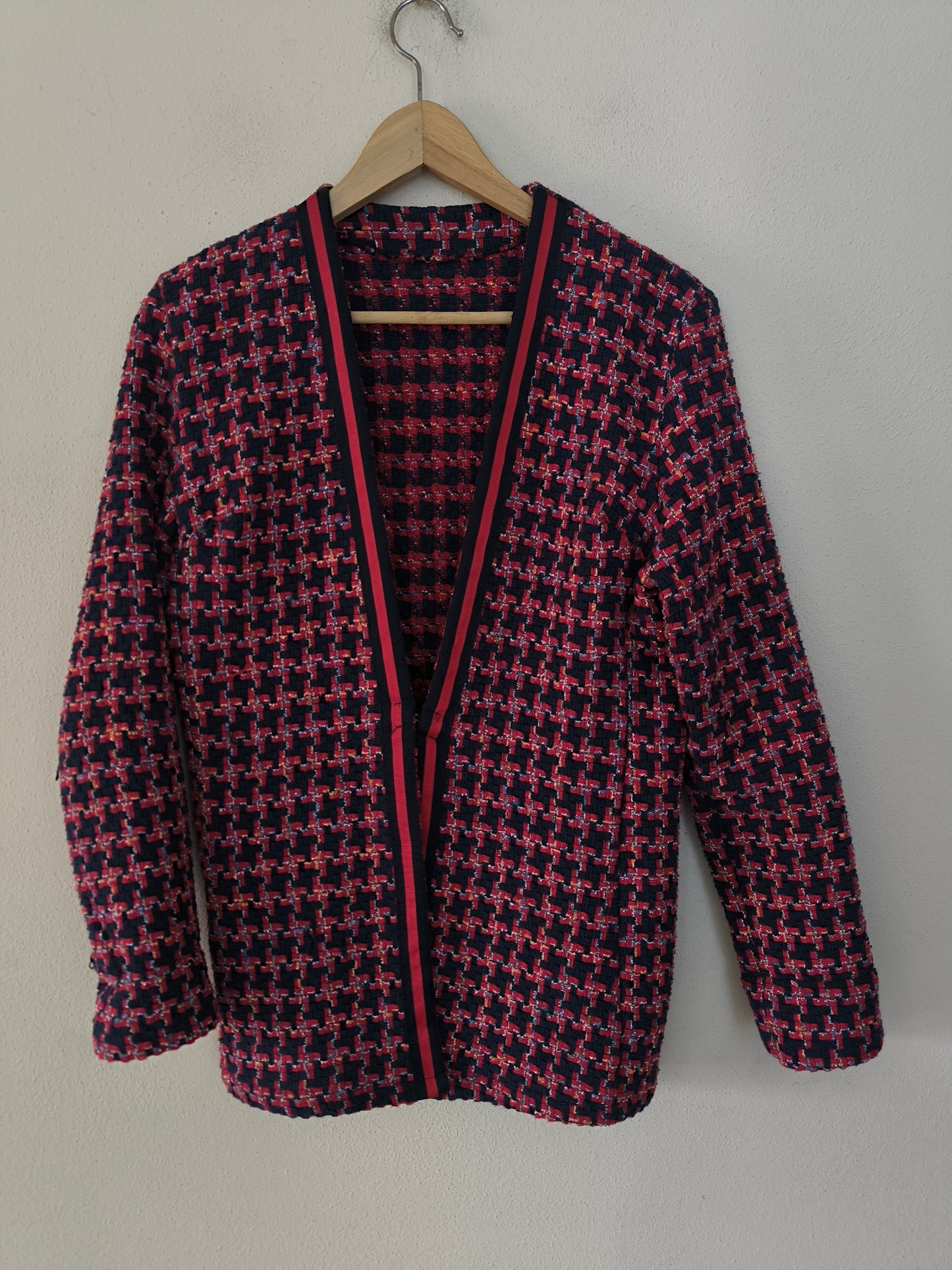 Giacca tessuto chanel rosso/blu