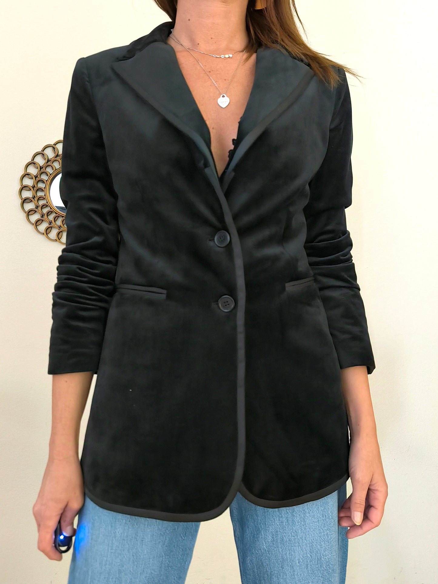 Blazer Liu Jo in velluto nero tg 44